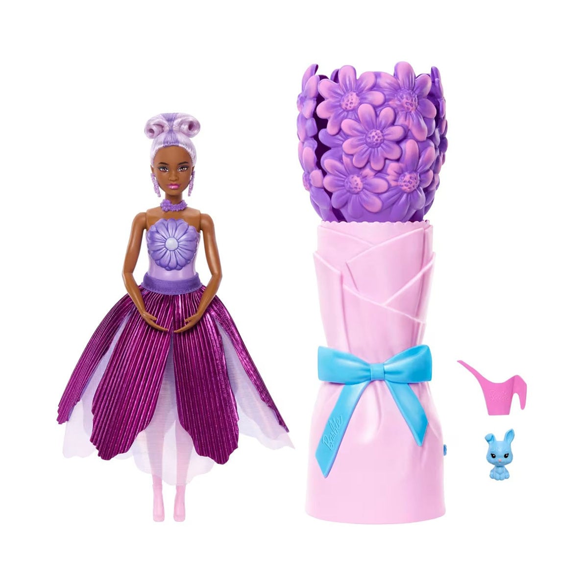 Набір-сюрприз з лялькою Barbie Petal Pop Фіолетова маргаритка, від 3 років (JMF58)