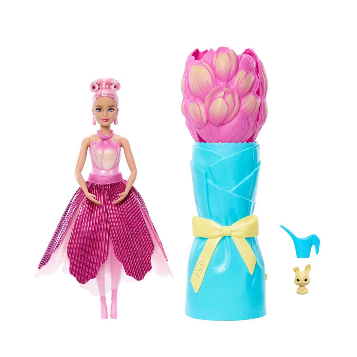 Набір-сюрприз з лялькою Barbie Petal Pop Рожевий тюльпан, від 3 років (JMF57)