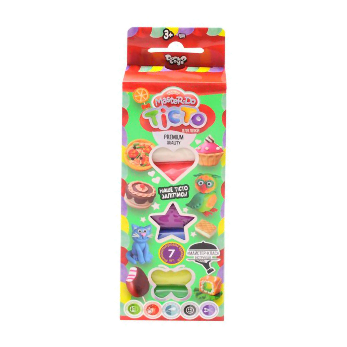 Набір тіста для ліплення Danko Toys Master Do, 7 кольорів, від 3 років (TMD-02-06)