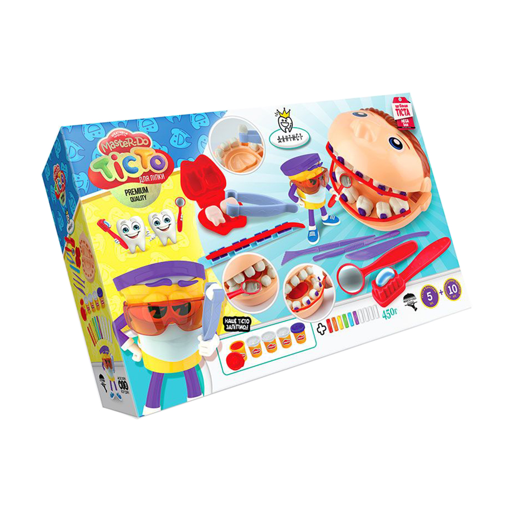 Набір тіста для ліплення Danko Toys Master Do Дантист, від 3 років (TMD-12-01U)
