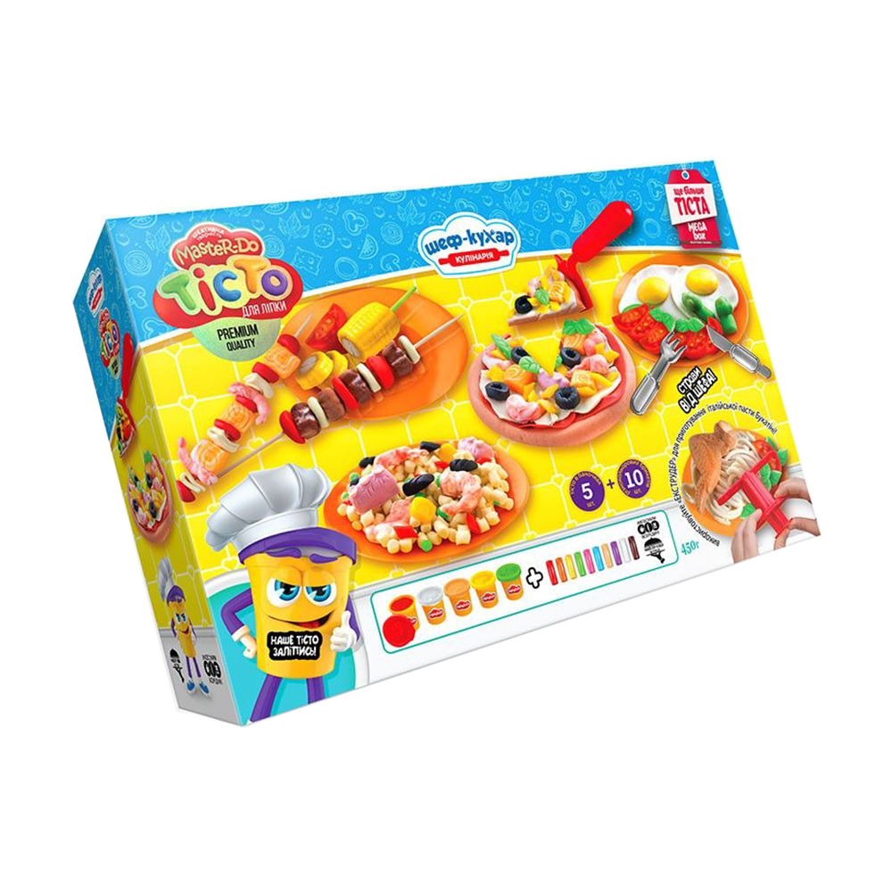 Набір тіста для ліплення Danko Toys Master Do Шеф-кухар Кулінарія Піца велика, від 3 років (TMD-09-01U)