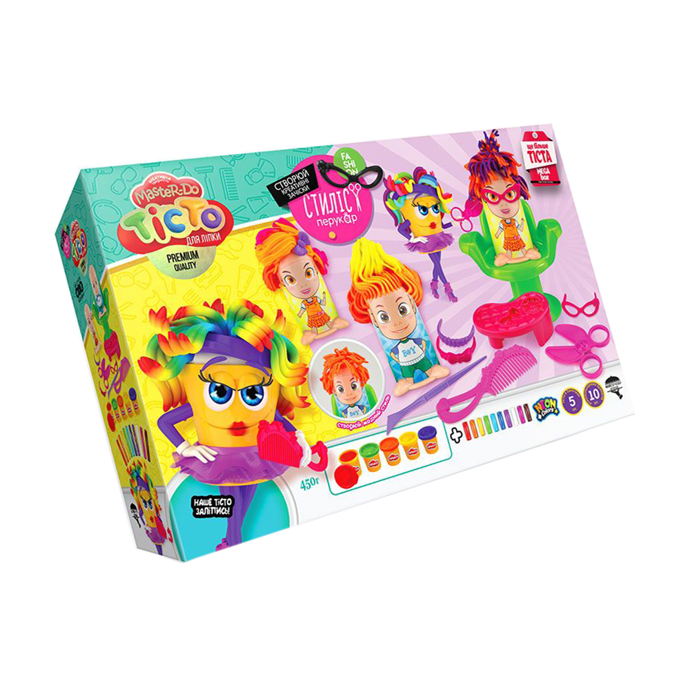 Набір тіста для ліплення Danko Toys Master Do Стиліст-перукар, від 3 років (TMD-13-01U)
