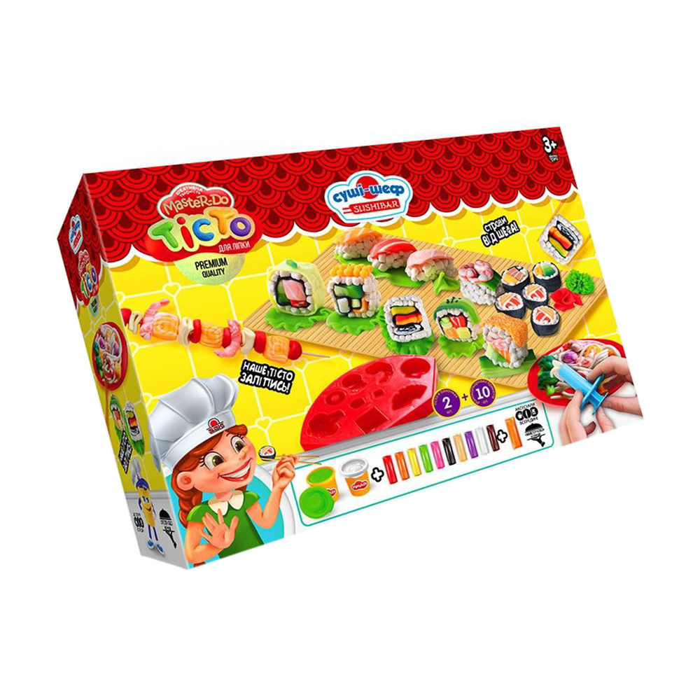 Набір тіста для ліплення Danko Toys Master Do Суші-шеф Кулінарія, від 3 років (TMD-10-02U)