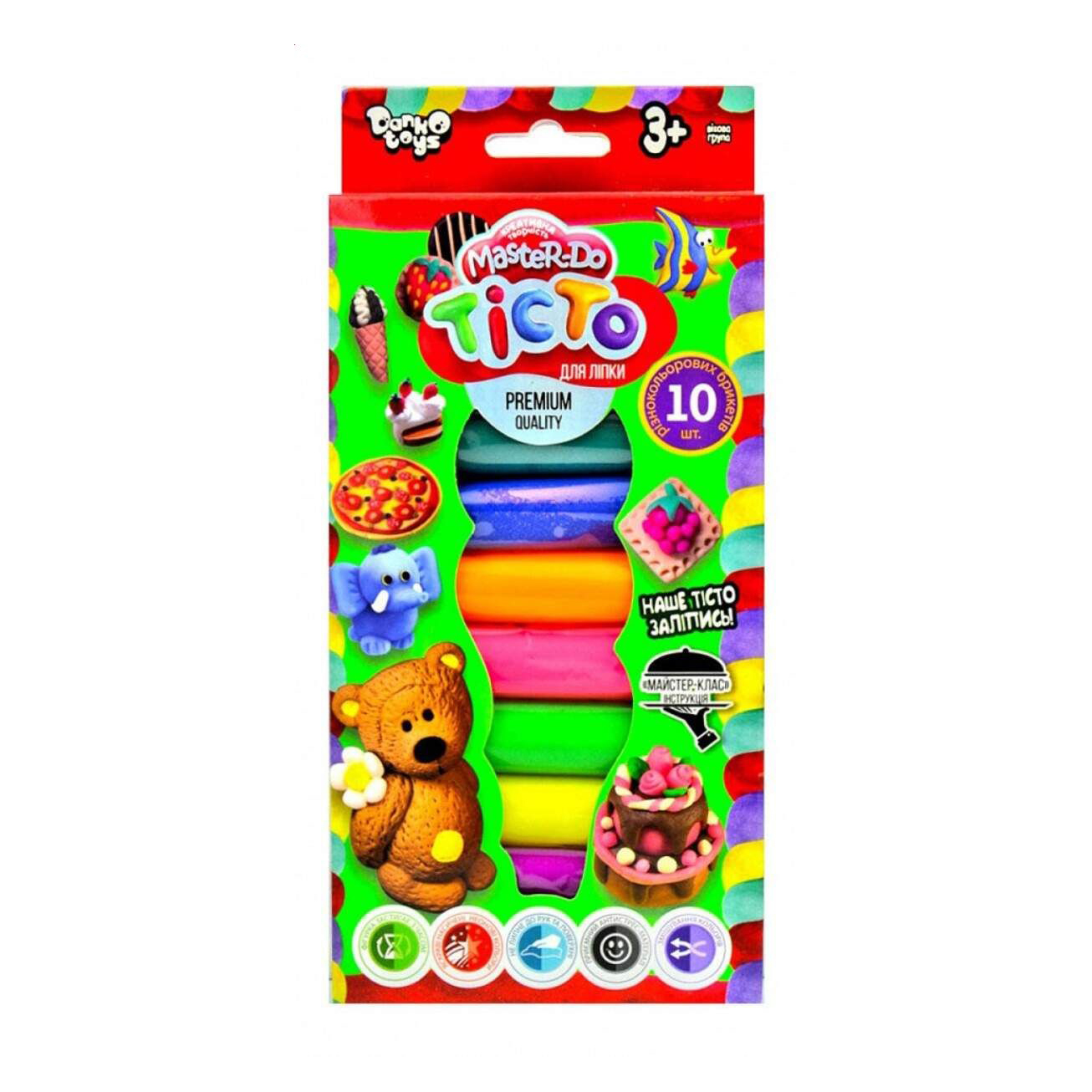 Набір тіста для ліплення Danko Toys Master Do, від 3 років, 10 шт (TMD-02-02)