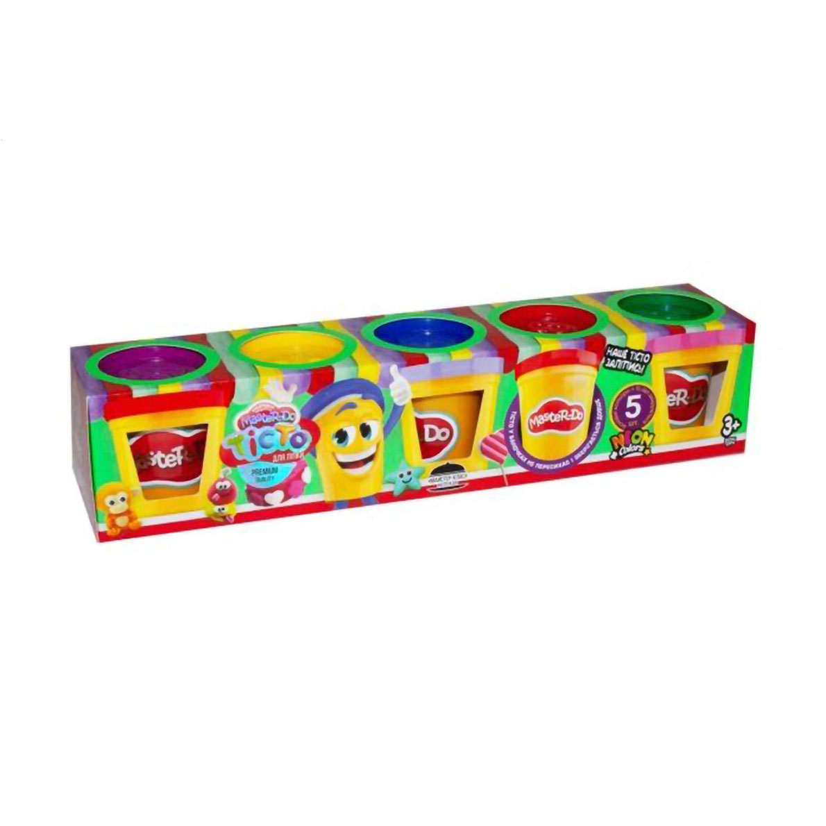 Набір тіста для ліплення Danko Toys Master Do, від 3 років, 5*50 г (TMDB-01-02U)