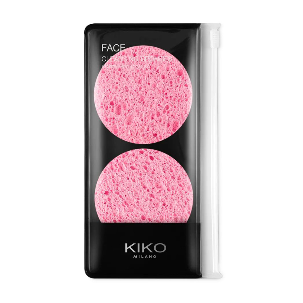 Набір целюлозних спонжів для очищення обличчя Kiko Milano Face Cleansing Sponges, 2 шт