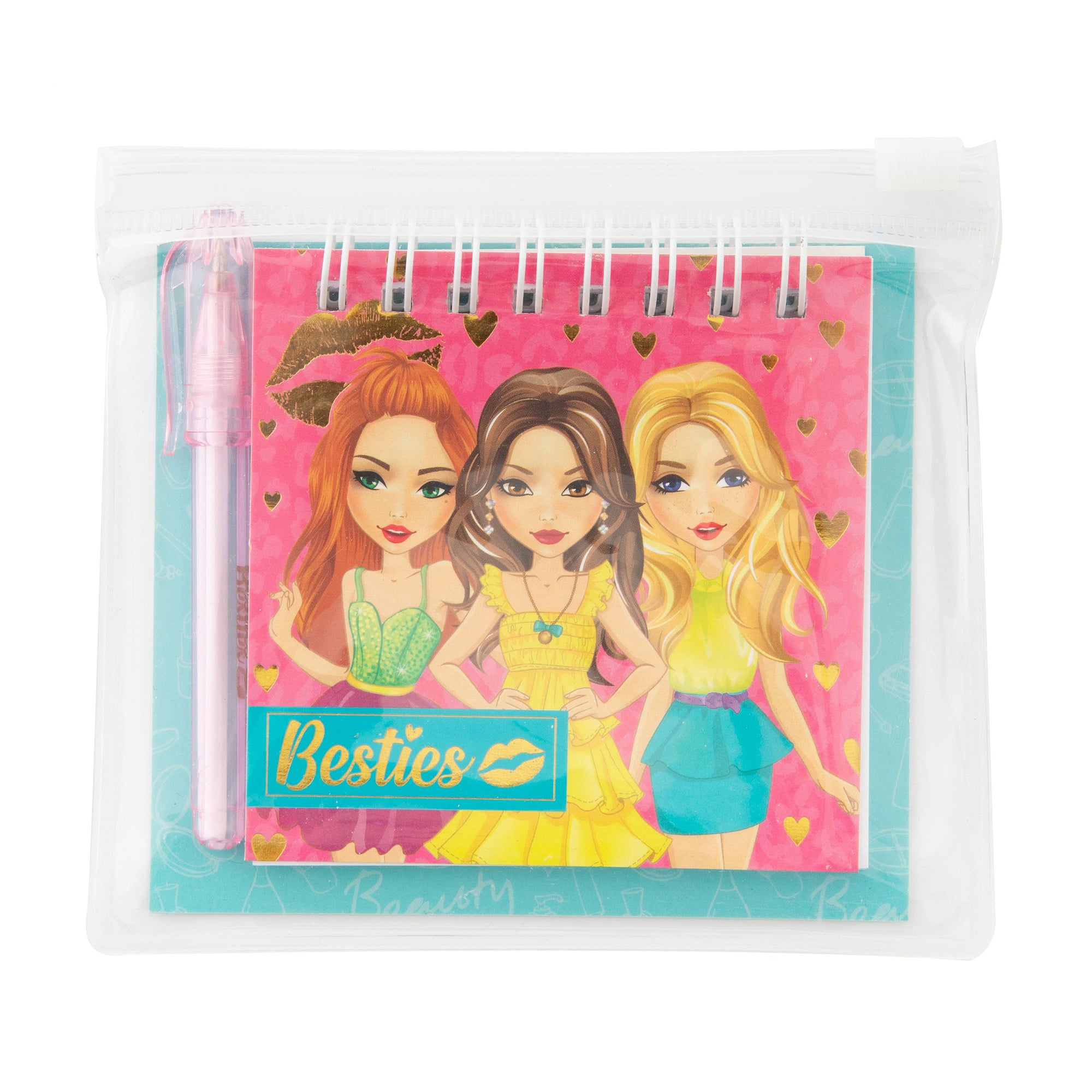 Набір в коробці Besties Casual, від 3 років, 8*8 см (блокнот Mini, 1 шт + ручка, 1 шт) (140019_2)