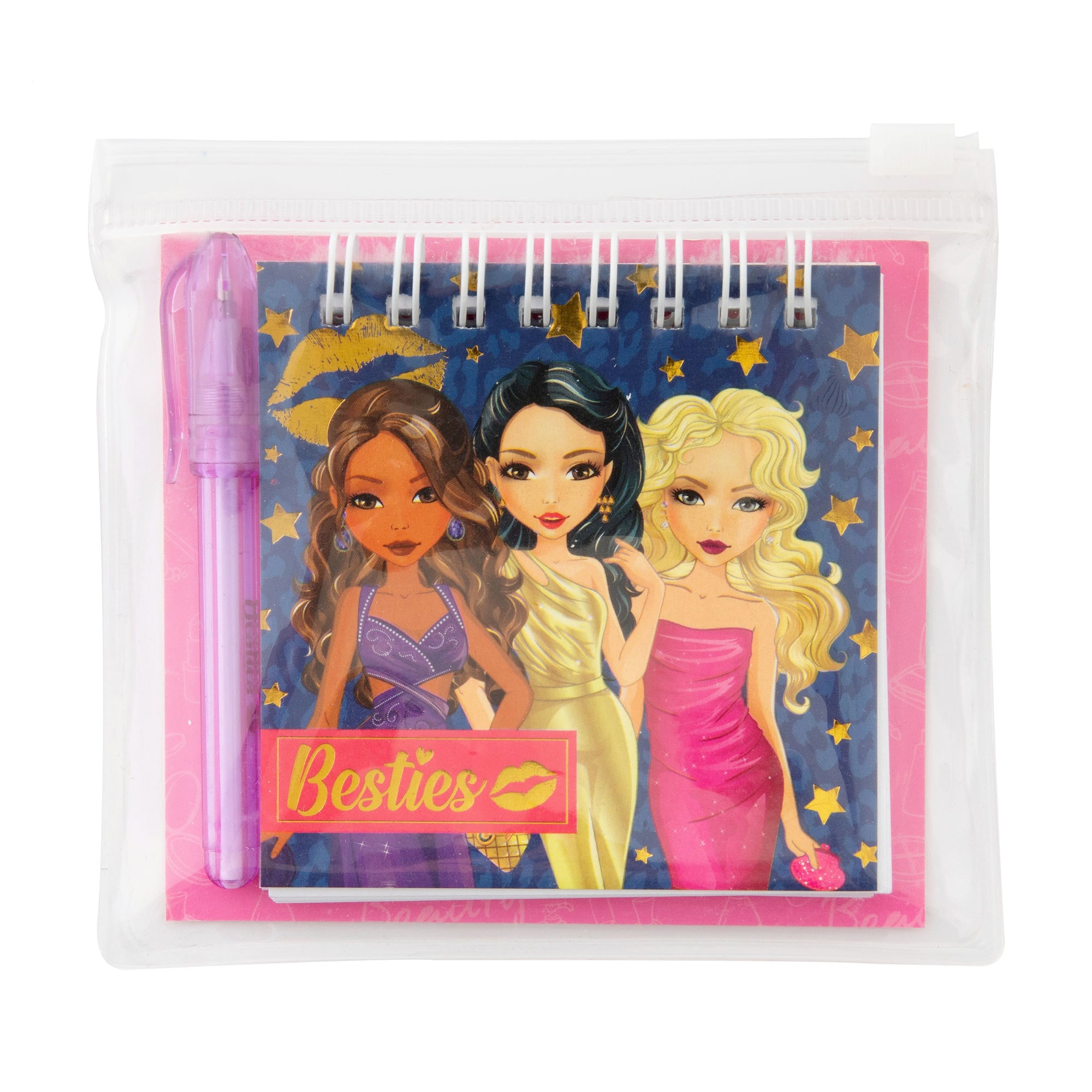 Набір в коробці Besties Fashion, від 3 років, 8*8 см (блокнот Mini, 1 шт + ручка, 1 шт) (140019_1)