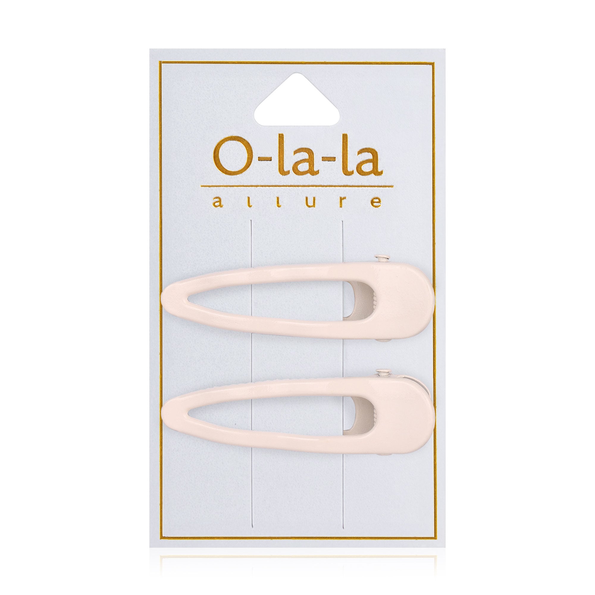 Набір заколок для волосся O-la-la білі, 2 шт (24-RB160)