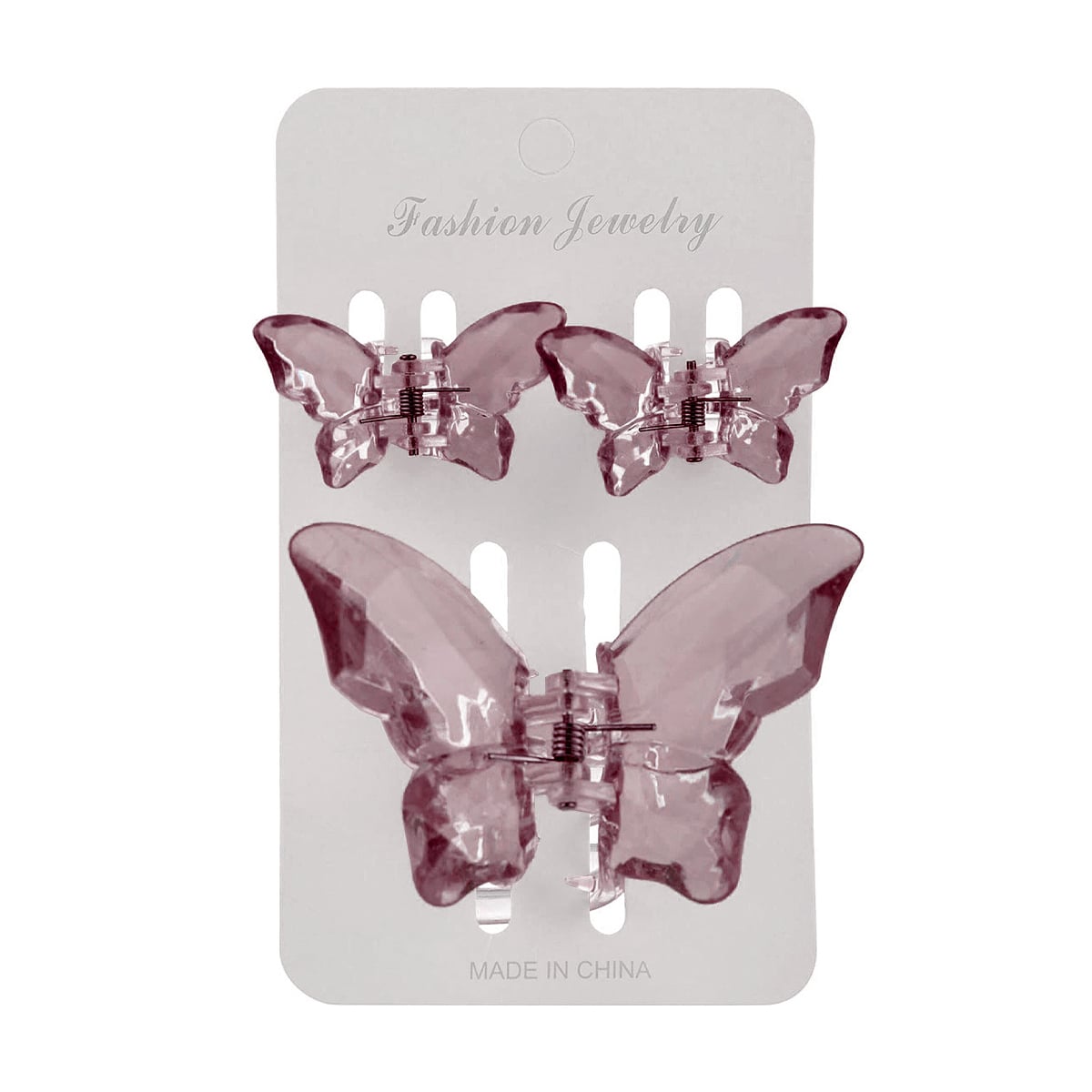 Набір заколок-крабів для волосся Chacott Hair Clip Set Crystal, Brown, 3 шт