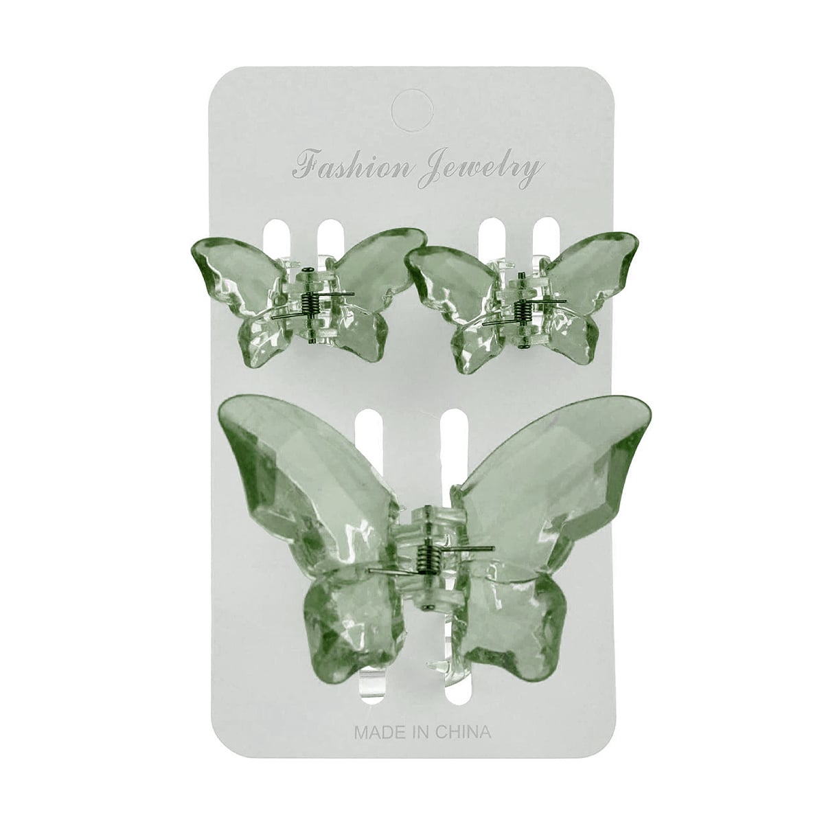Набір заколок-крабів для волосся Chacott Hair Clip Set Crystal, Green, 3 шт