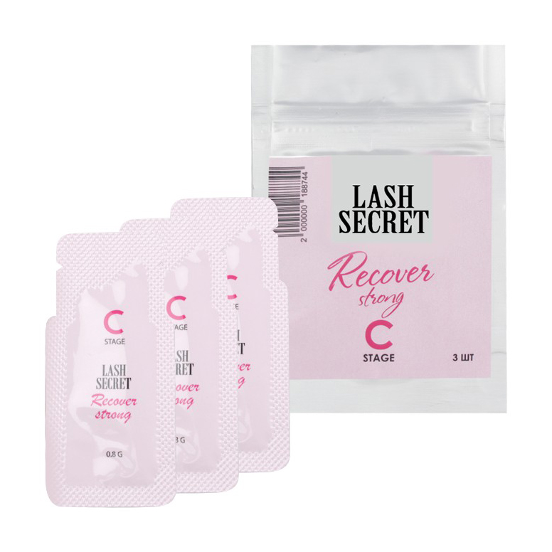 Набір засобів для ламінування вій Lash Secret Recover Strong C Stage, склад C, 3*0,8 г