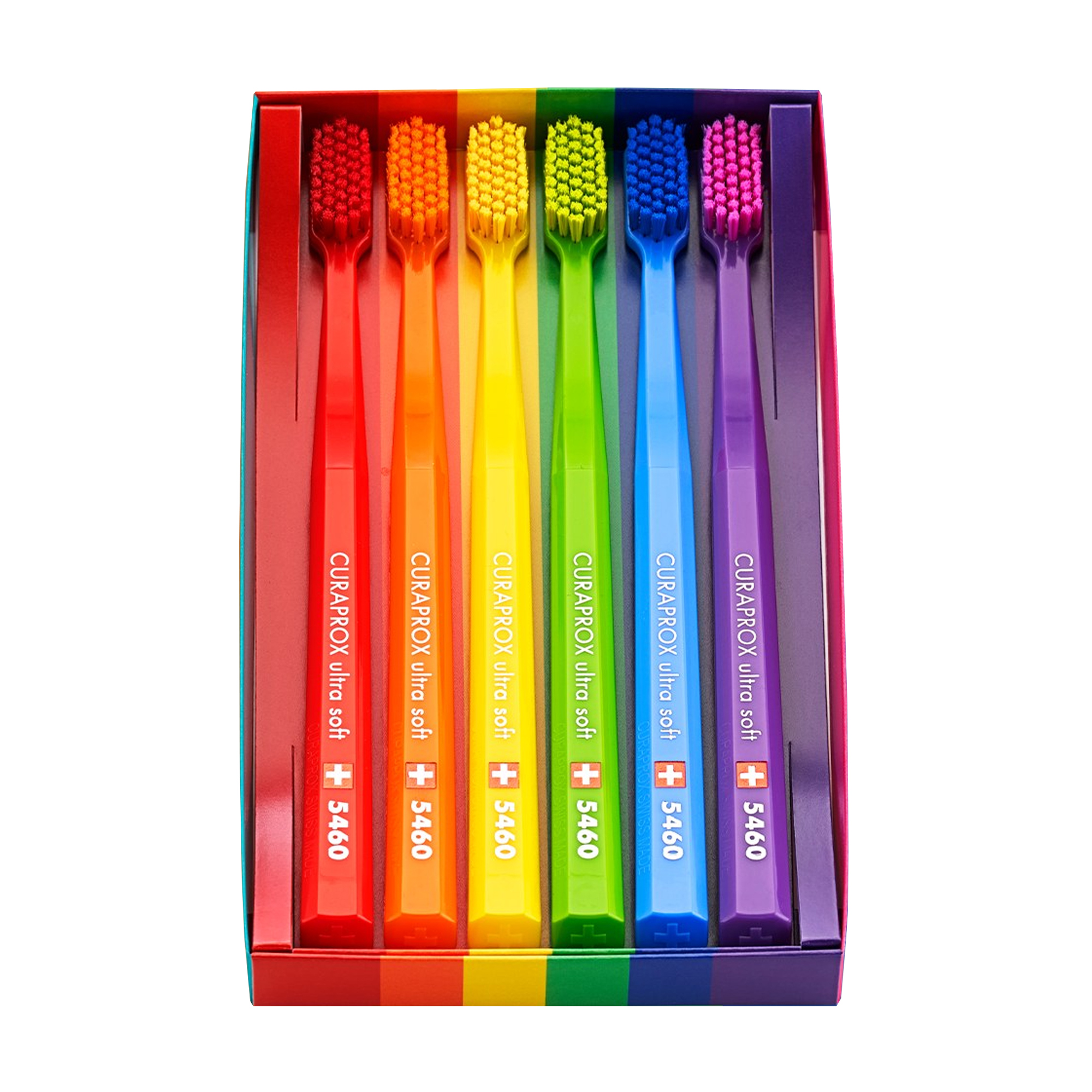 Набір зубних щіток Curaprox Rainbow Edition Ultra Soft, 6 шт