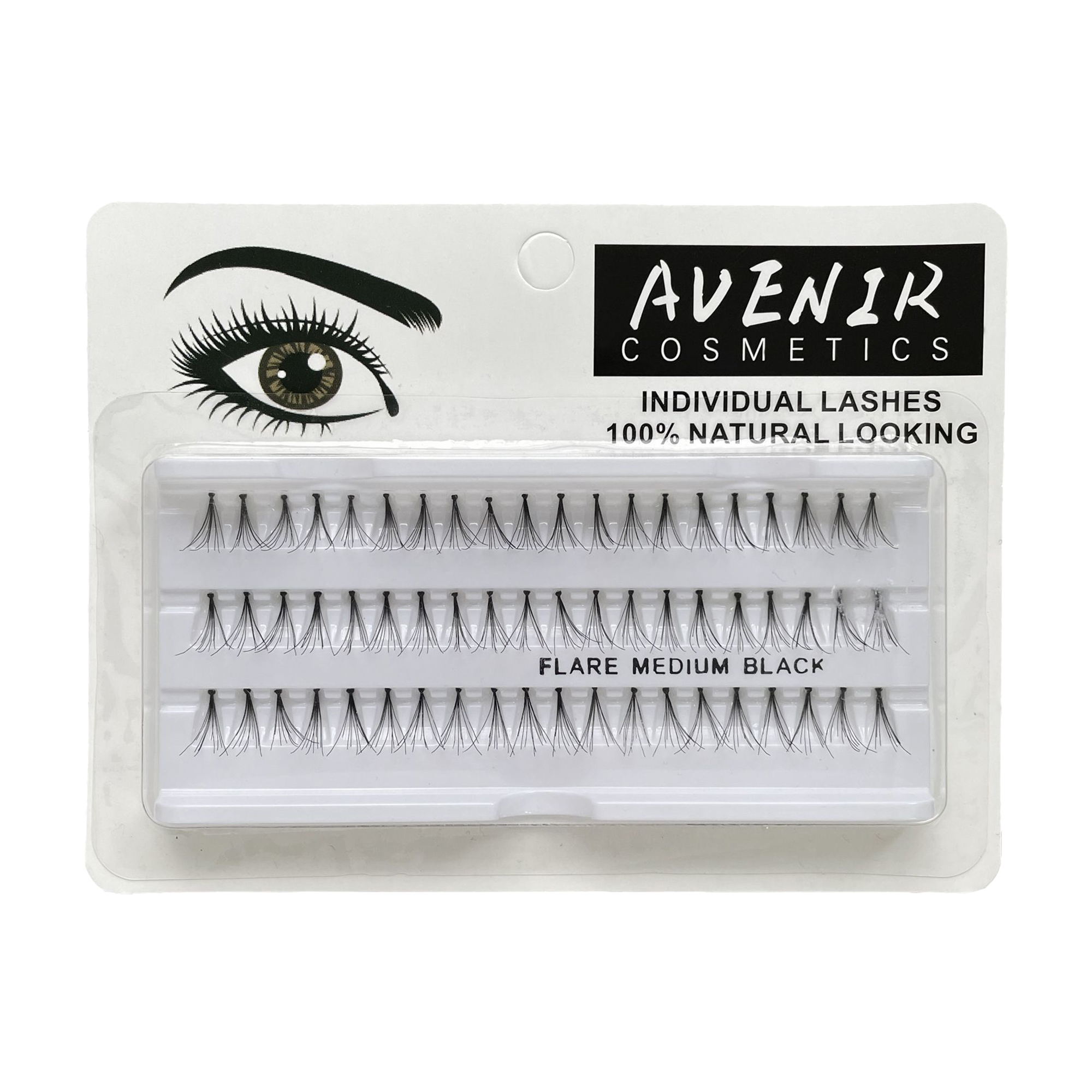Накладні вії пучкові Avenir Cosmetics, 14 мм
