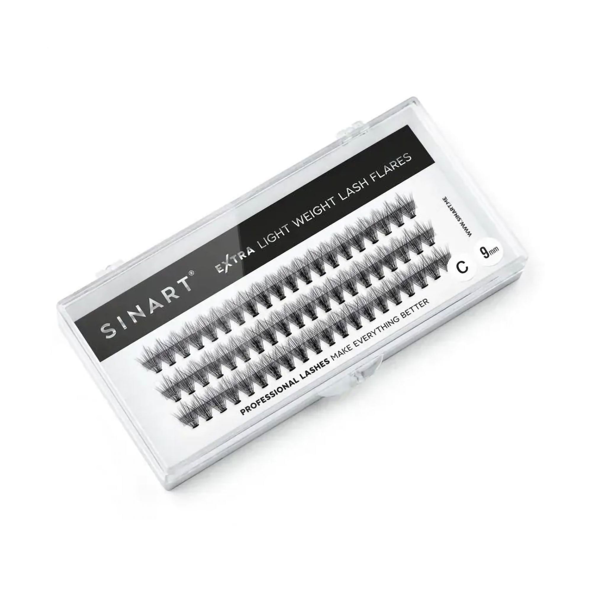 Накладні вії пучкові Sinart Eye Lashes Pro, 10D, C, 9 мм