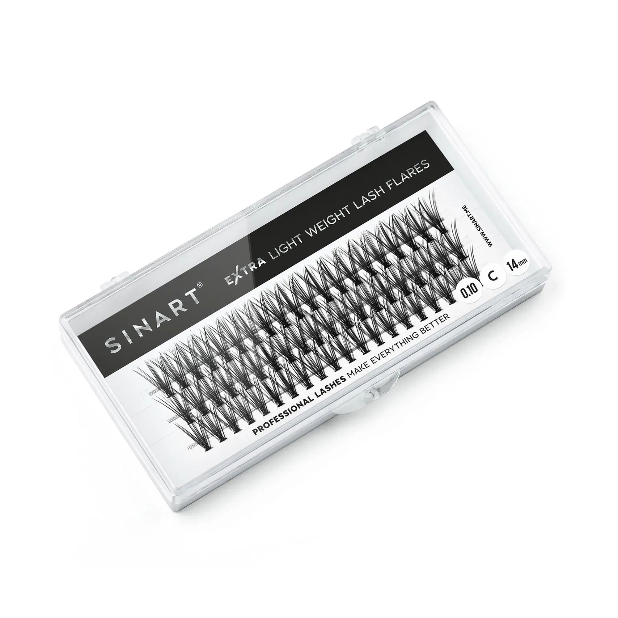 Накладні вії пучкові Sinart Eye Lashes Pro, 20D, C, 14 мм