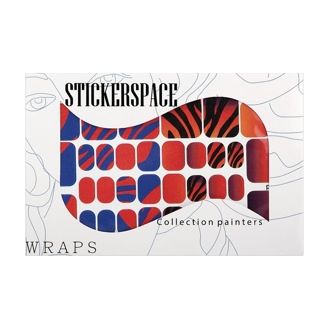 Наліпки для дизайну нігтів StickersSpace Madness Pedi (160112)