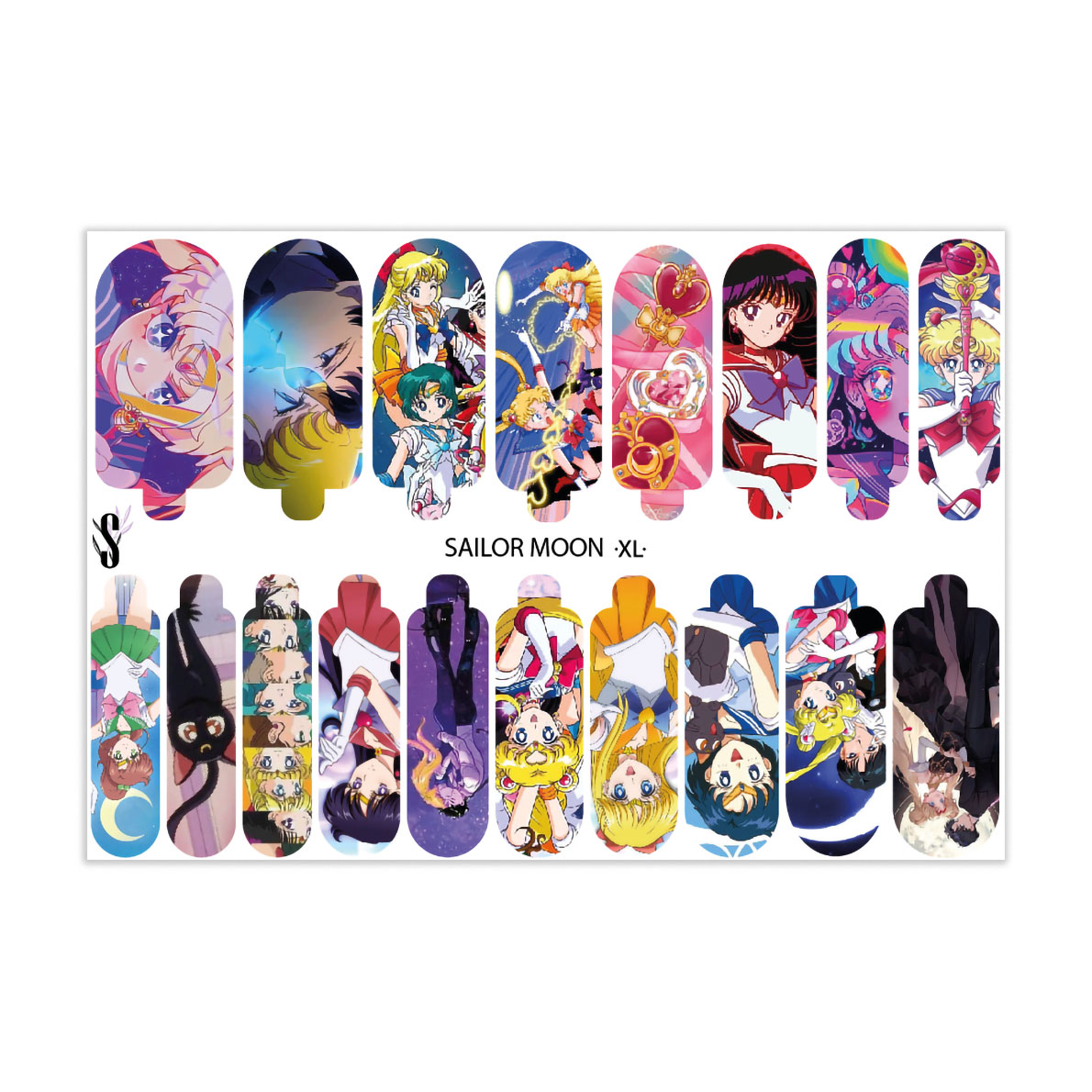 Наліпки для дизайну нігтів StickersSpace Sailor Moon XL (211112)