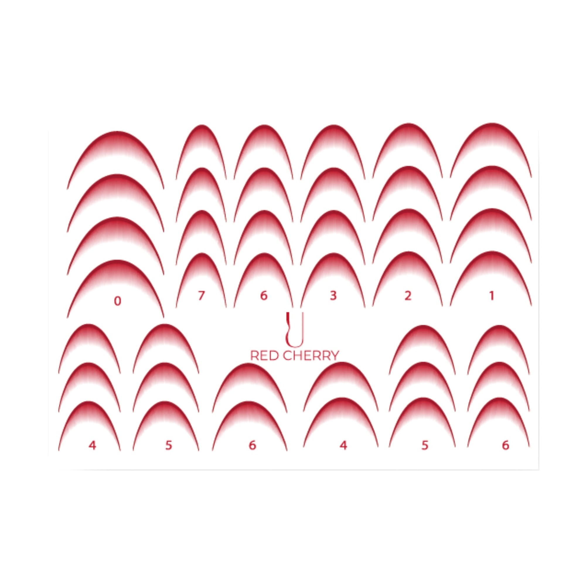 Наліпки для дизайну нігтів StickersSpace Sliders Red Cherry (0236)