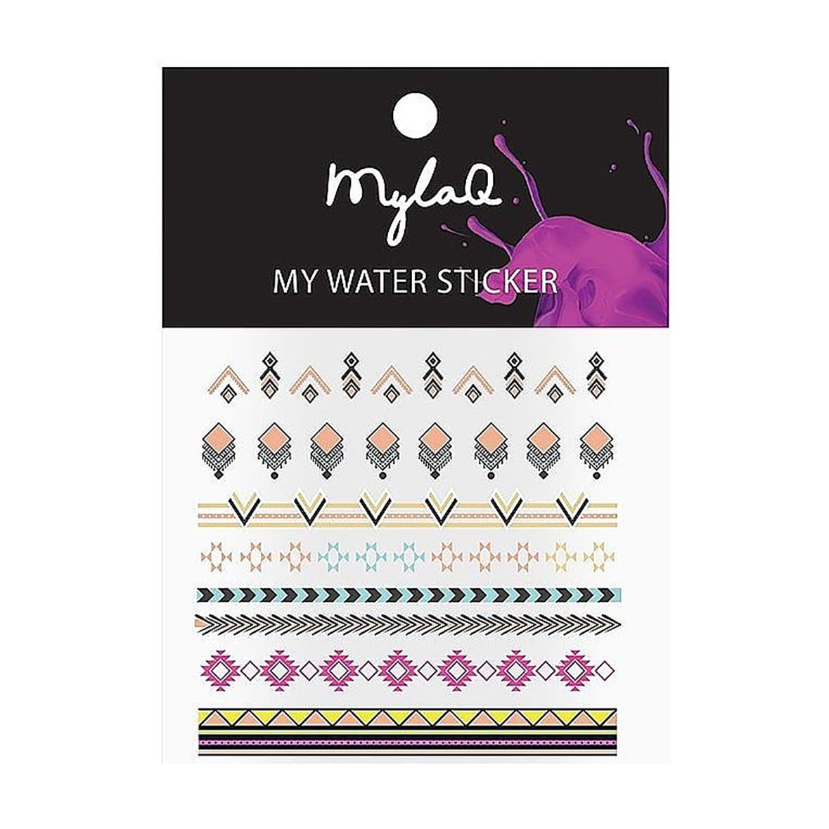 Наліпки для нігтів MylaQ My Water Stickers Ацтек