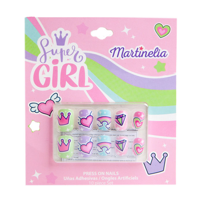 Наліпки на нігті Martinelia Supergirl, 11.2*0.1*10 см, від 5 років, 10 шт (62500)