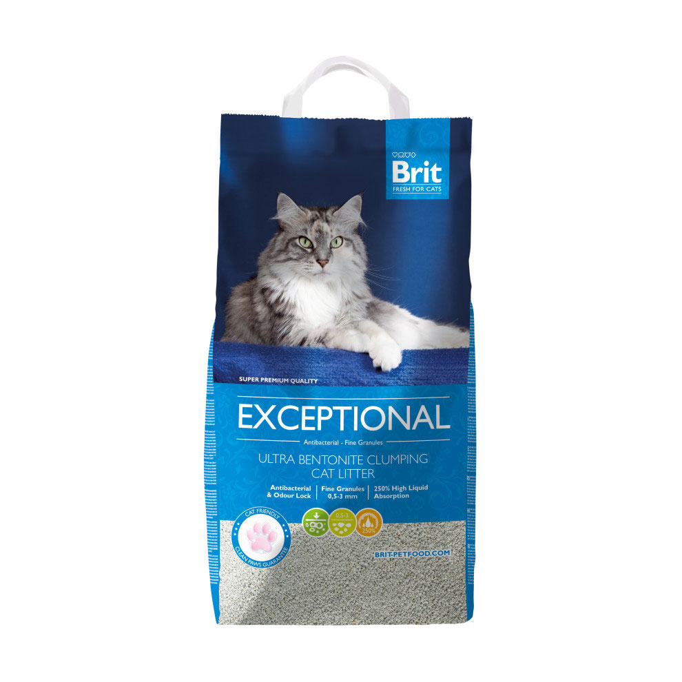 Наповнювач для котячого туалету Brit Fresh Exceptional бентонітовий, 10 кг