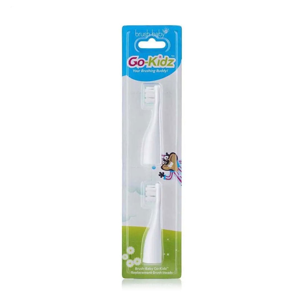 Насадки до дитячої електричної зубної щітки Brush-Baby Go-Kidz Replacement Brush Heads до 3 років, 2 шт