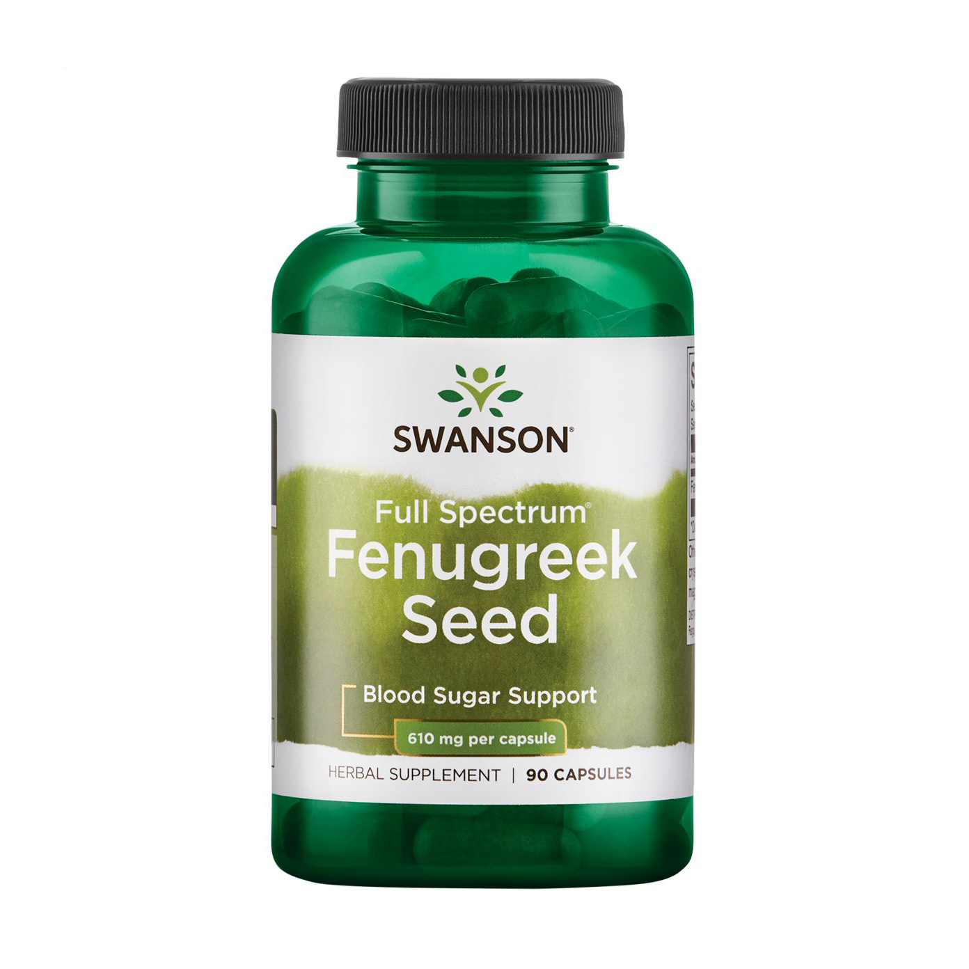 Насіння пажитника Swanson Full Spectrum Fenugreek Seed 610 мг, 90 капсул