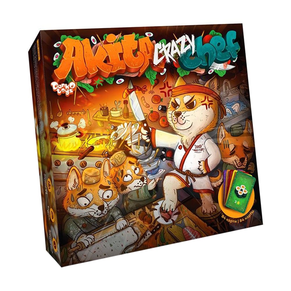 Настільна гра Danko Toys Akita Crazy Chef, від 3 років, 87 деталей (G-ACC-01-01)