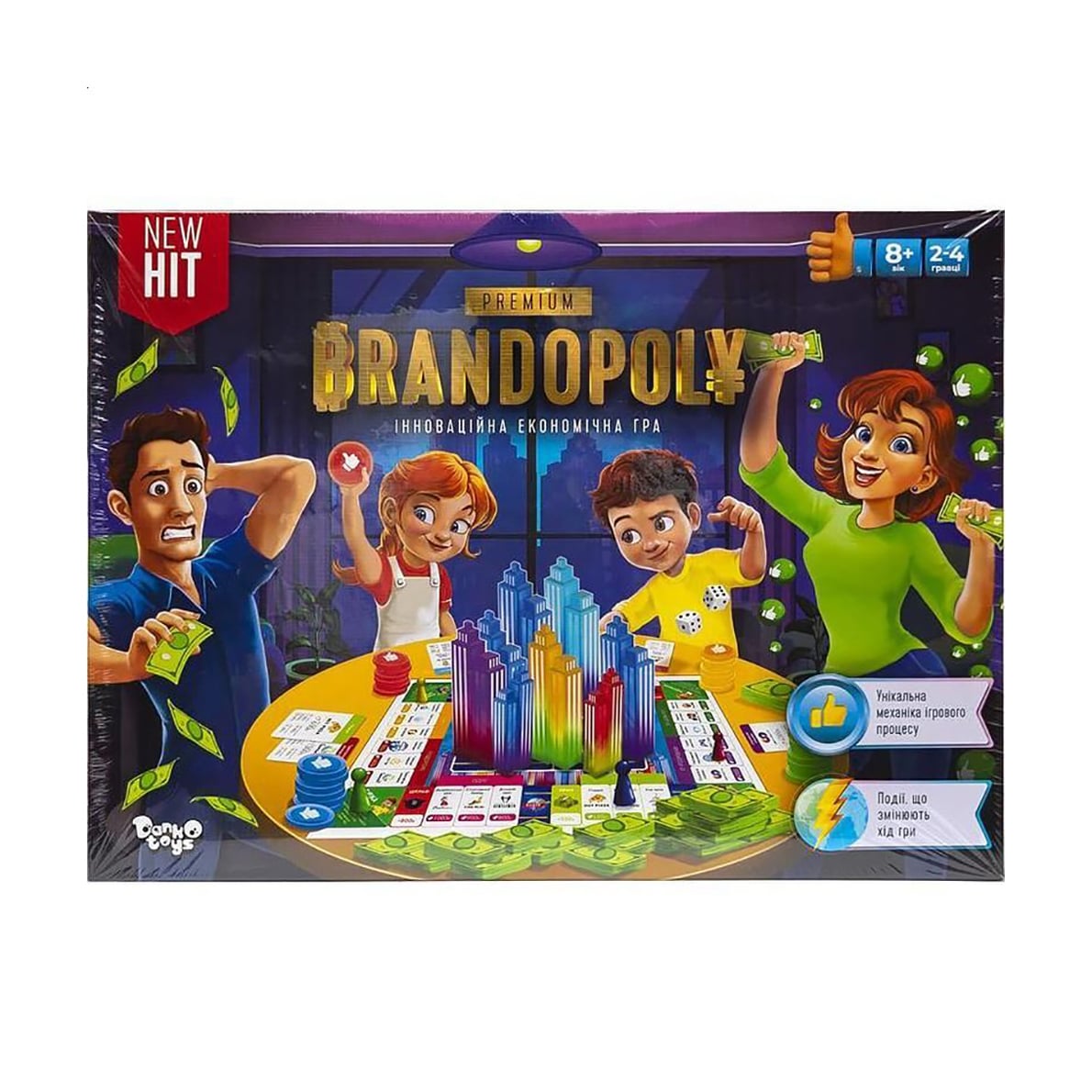 Настільна гра Danko Toys Брендополія Premium, від 8 років (G-BrP-01-01U)