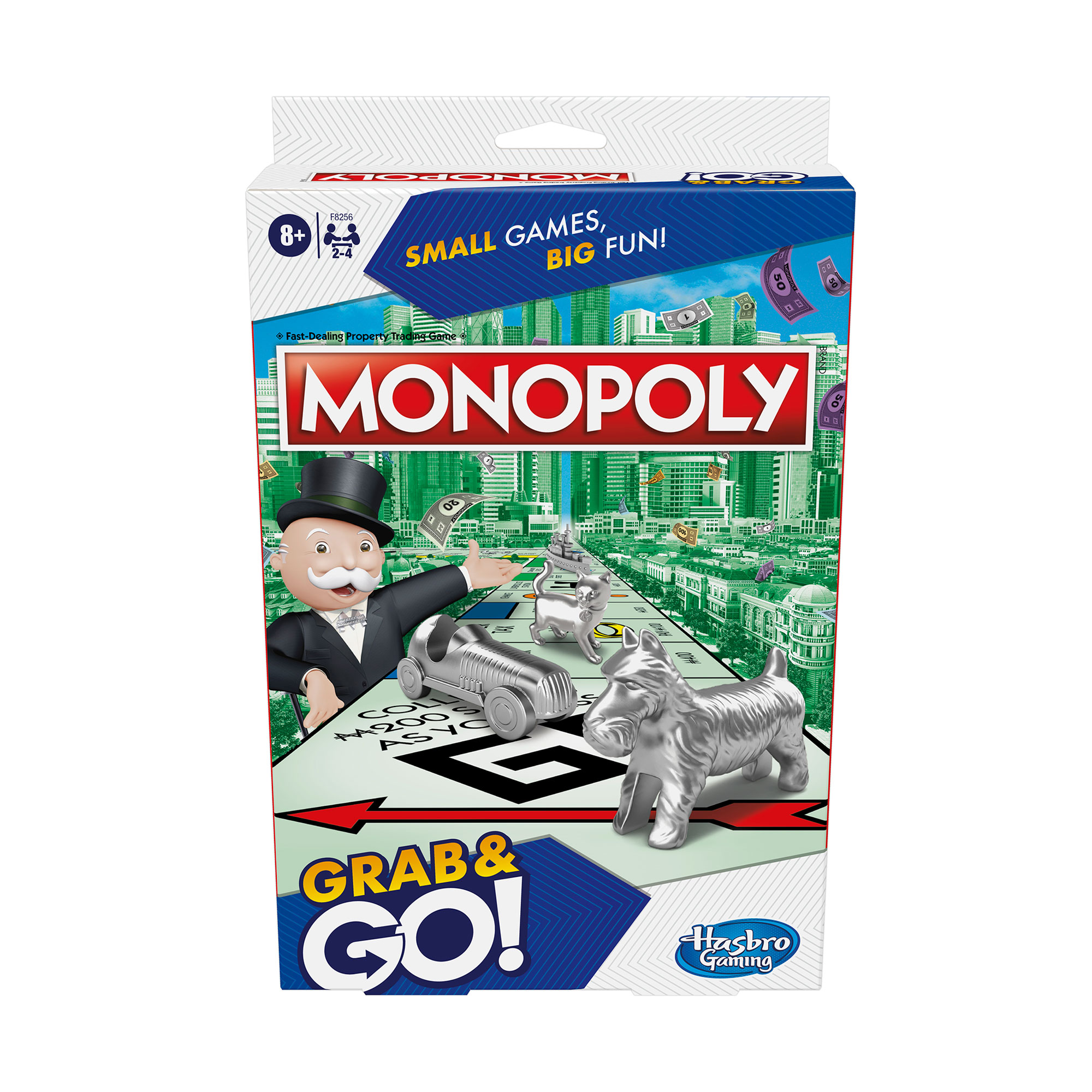 Настільна гра дорожня Monopoly Монополія, 16*24*5 см, від 8 років (F8256)