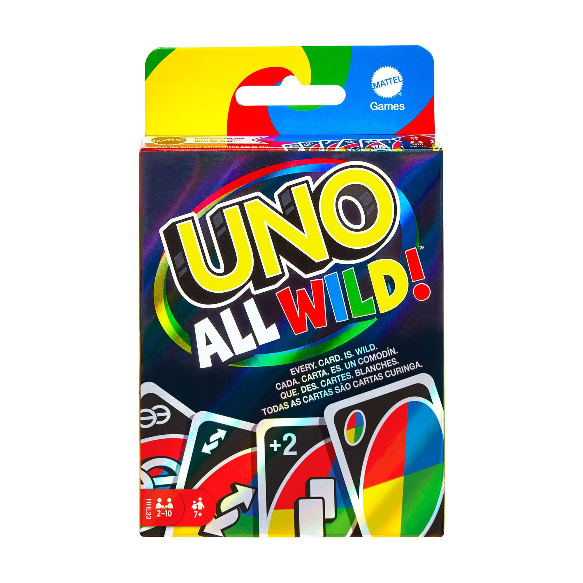 Настільна гра Mattel Games Uno Усі шалені, від 7 років, 112 карток, 2*9*12 см (HHL33)