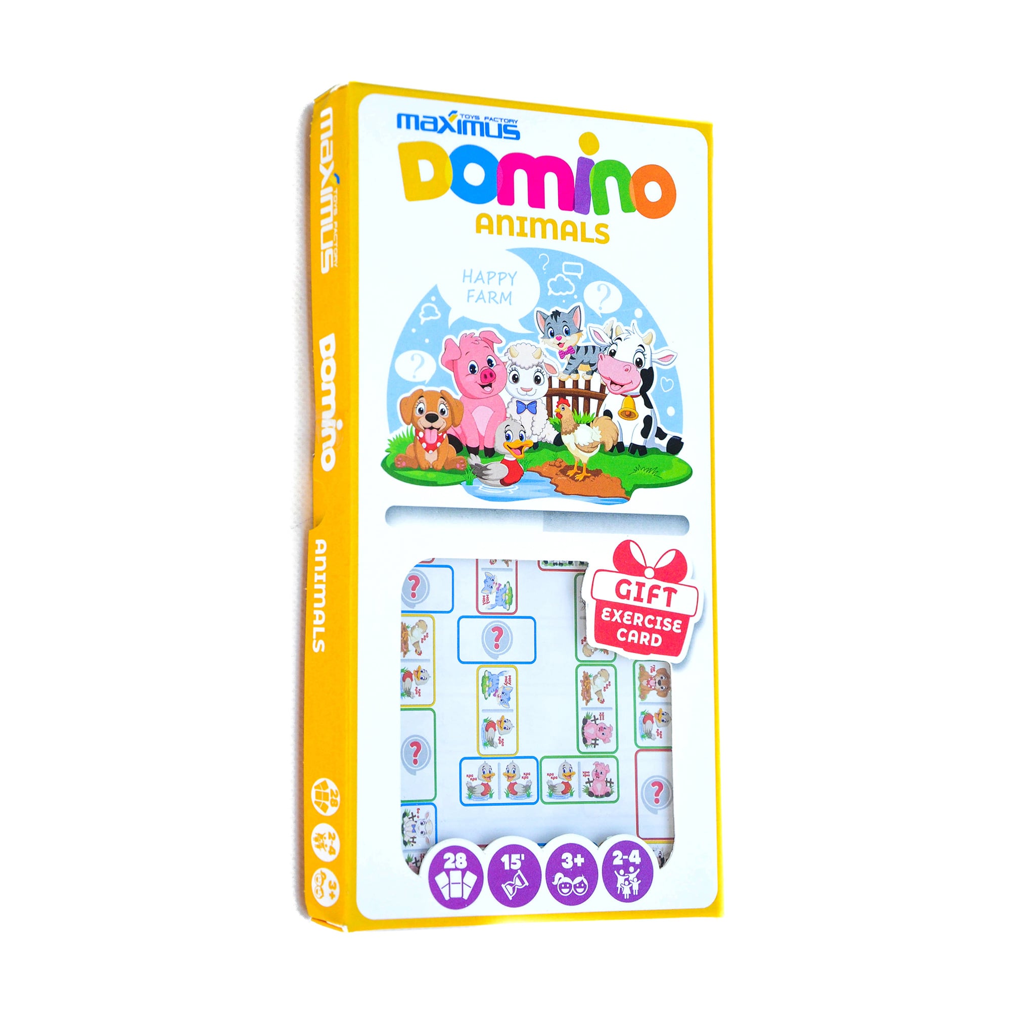 Настільна гра Maximus Domino Тварини, від 3 років, 28 елементів (5489)