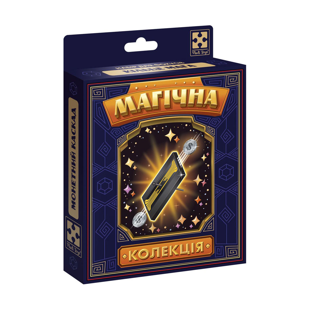 Настільна гра Набір для фокусів Vladi Toys Магічна колекція Монетний каскад, 3 елементи, від 8 років (VT6012-07)