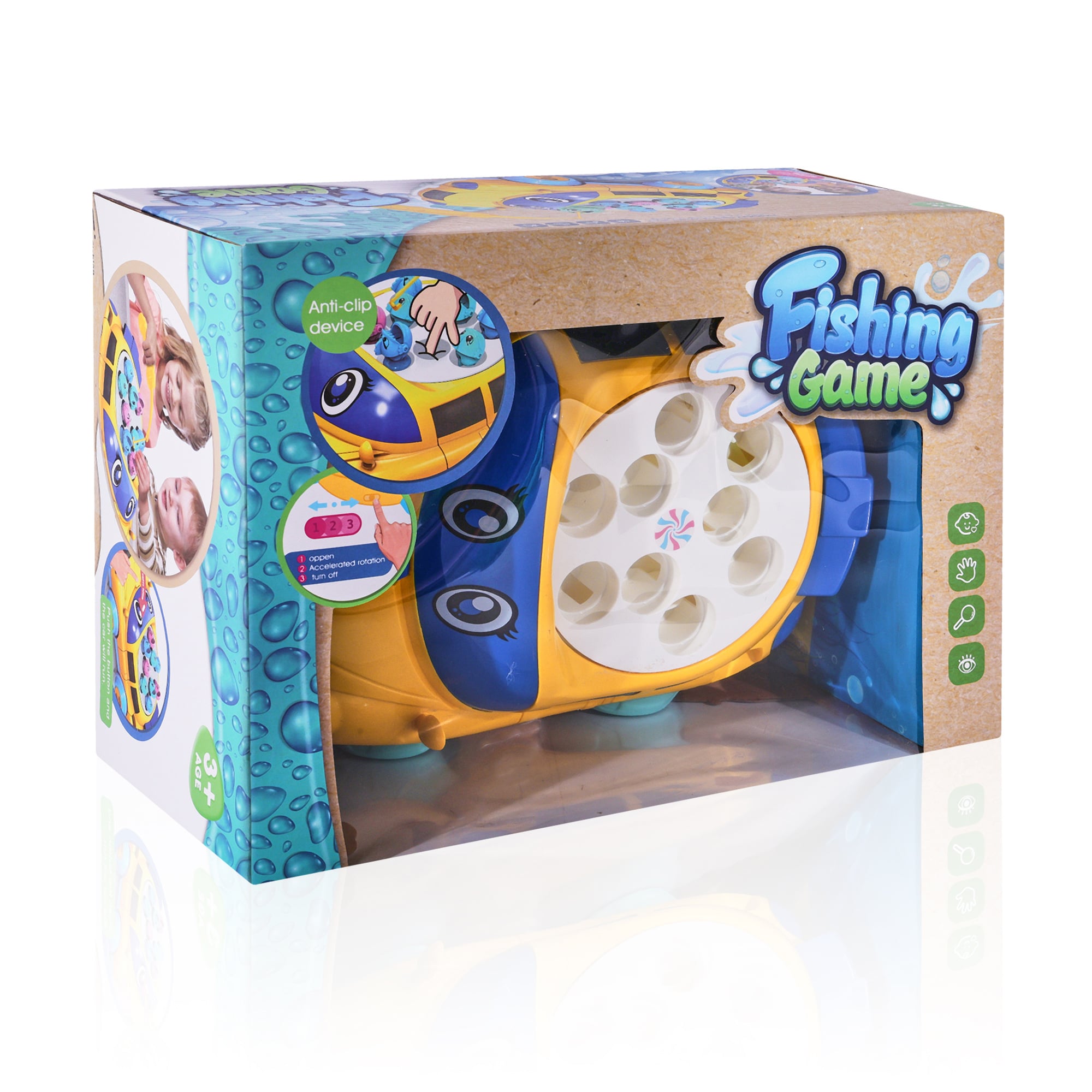 Настільна Гра-рибалка ZEINDUSTRY TOYS з музикою, Машинка, від 3 років