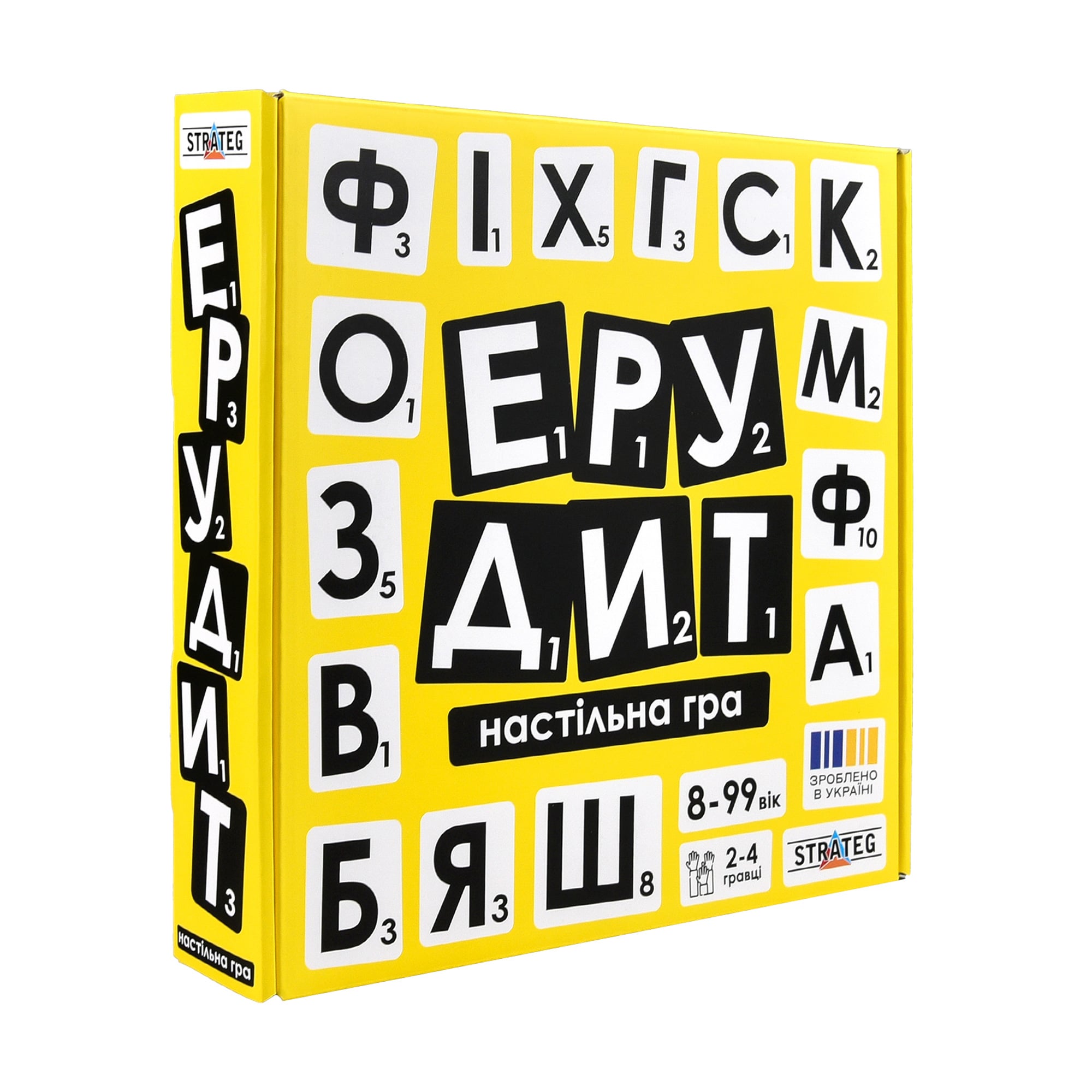 Настільна гра Strateg Ерудит, українською мовою, від 8 років (30619)
