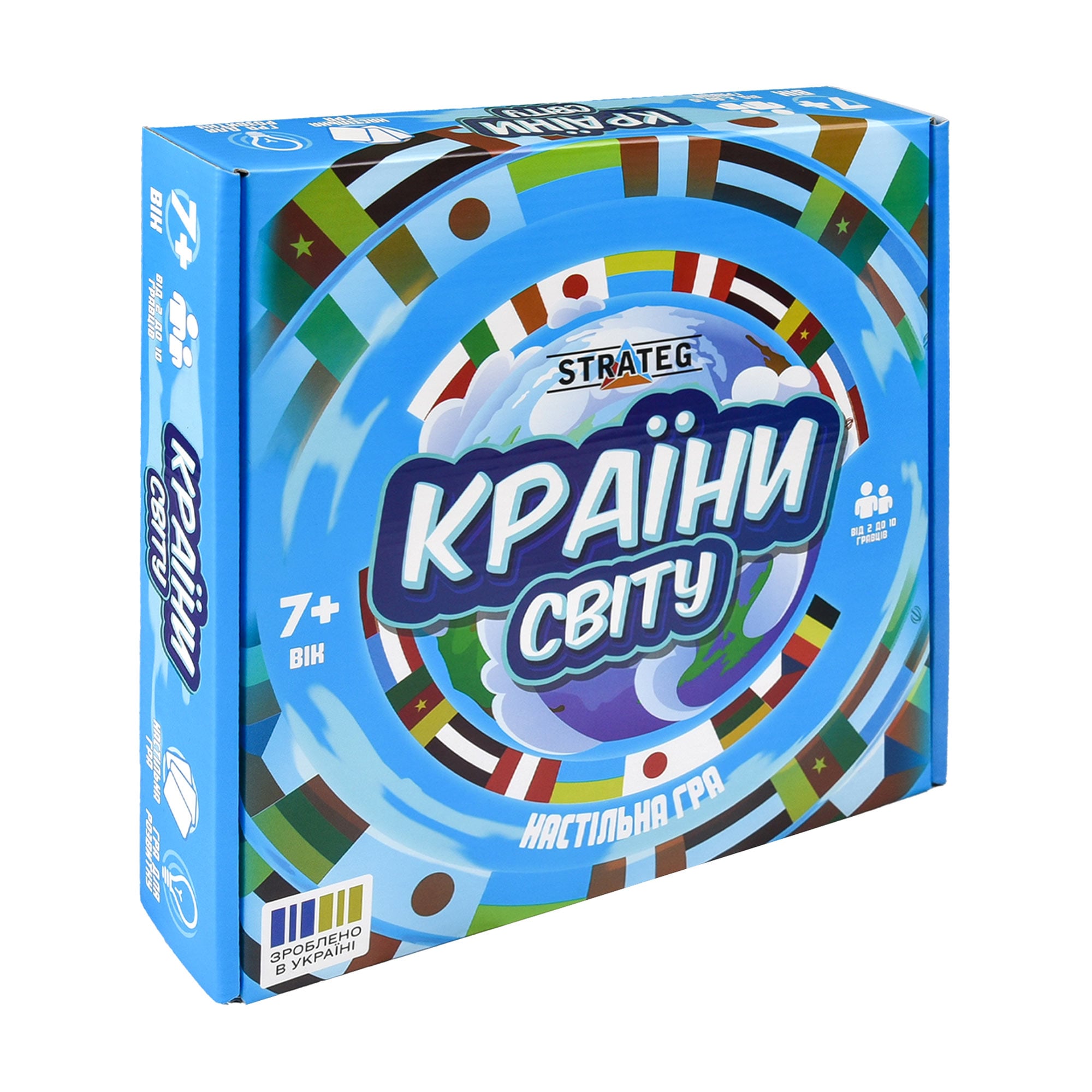 Настільна гра Strateg Країни світу, від 7 років (30952)