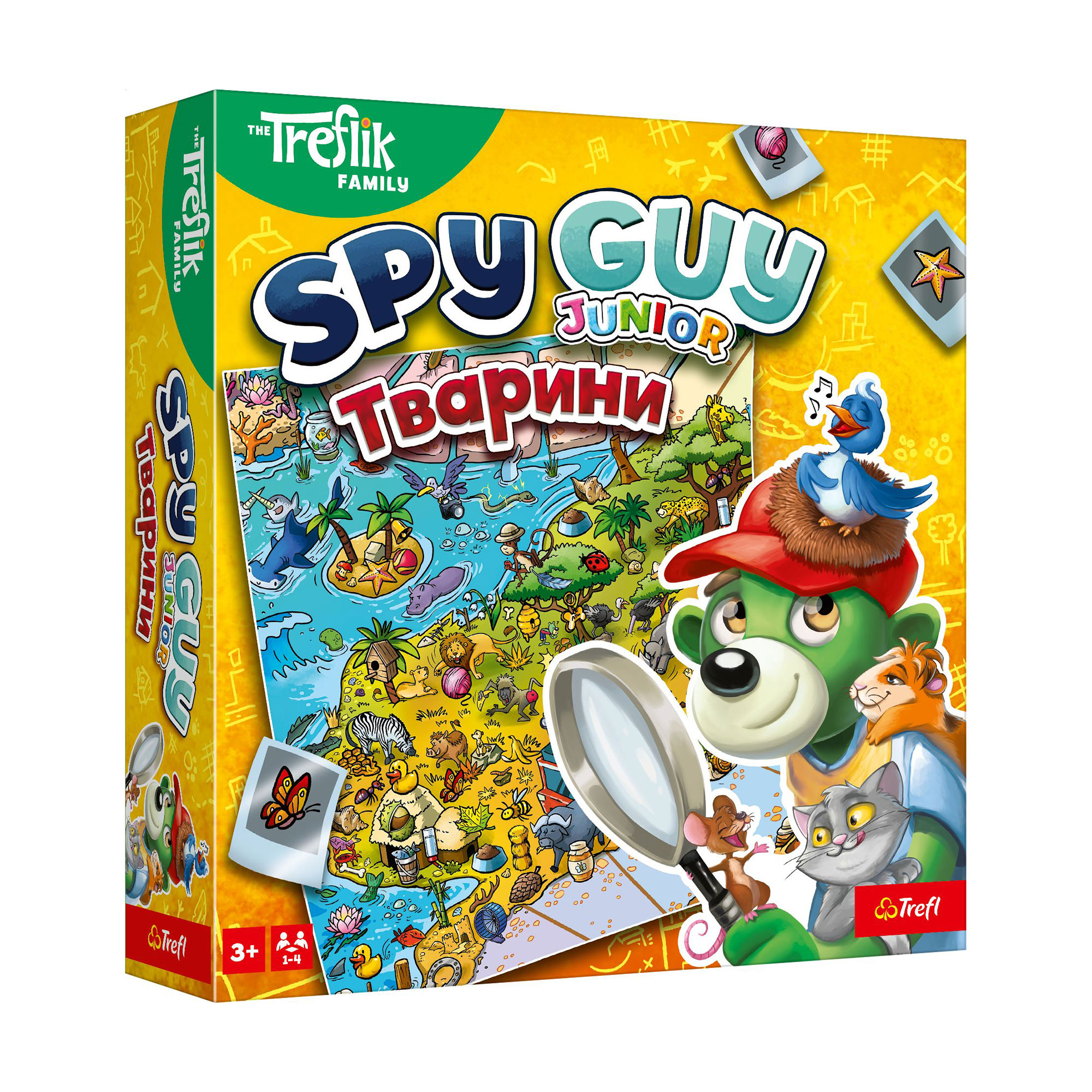 Настільна гра Trefl The Treflik Family Spy Guy Тварини, від 3 років (3043)