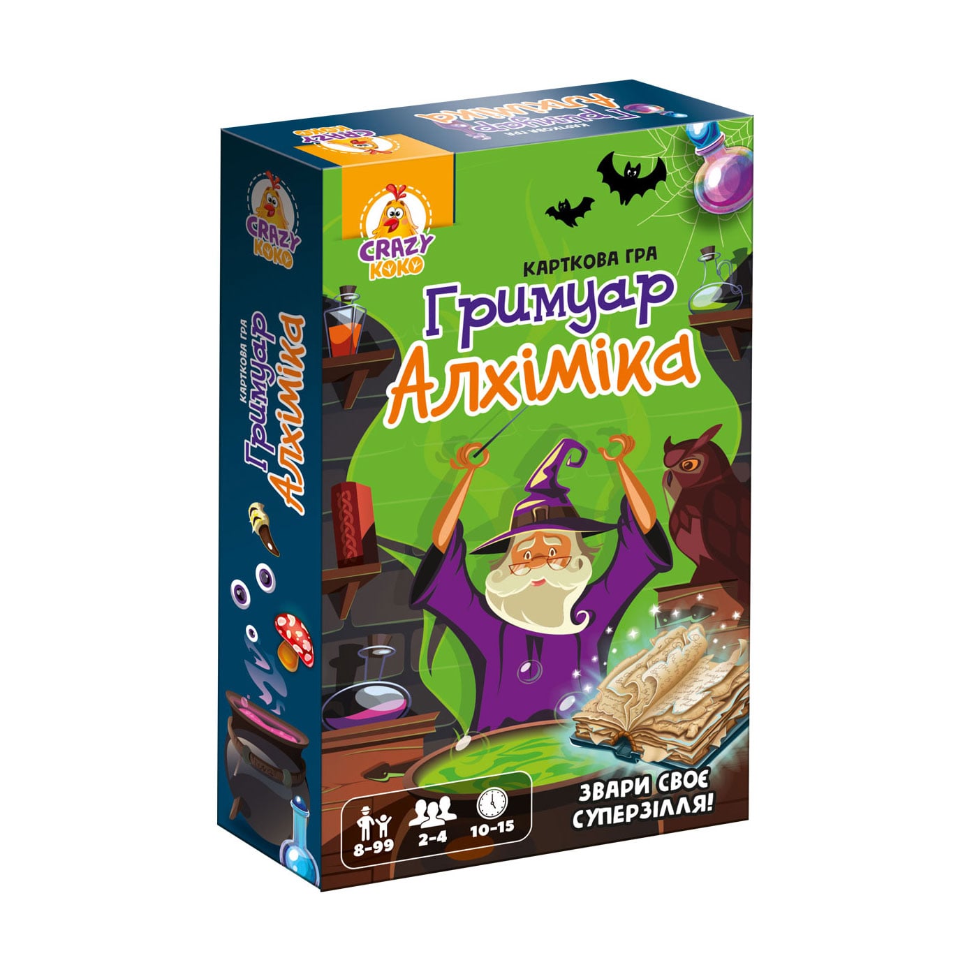 Настільна гра Vladi Toys Гримуар Алхіміка, 11.5*4*18.5 см, від 8 років, 100 елементів (VT8077-08)