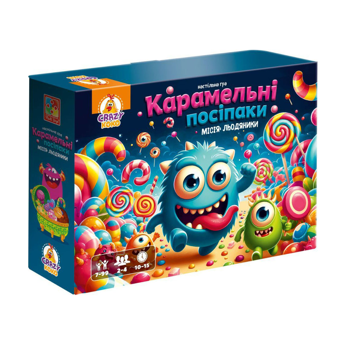 Настільна маршрутна гра Vladi Toys Карамельні посіпаки, 35 деталей, від 7 років (VT8055-45)