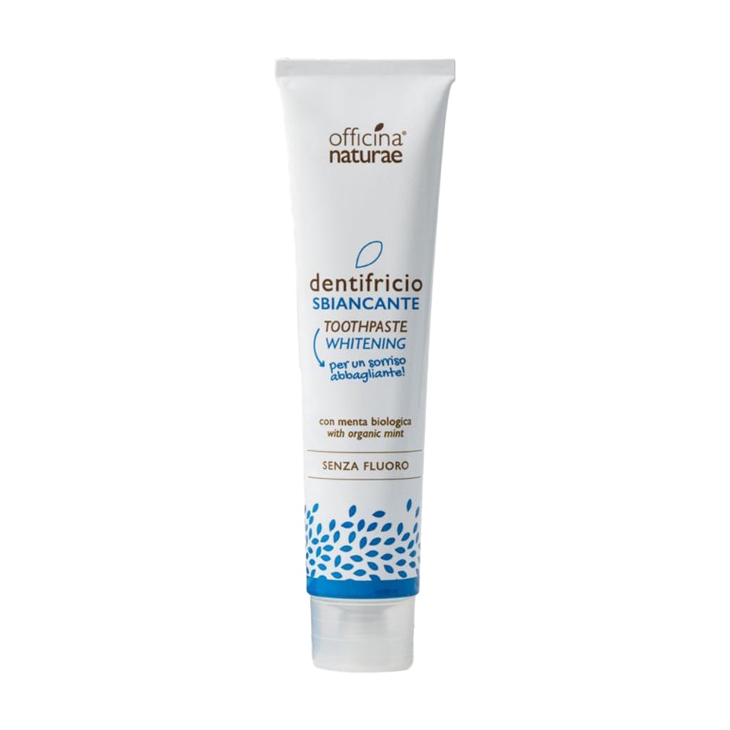 Натуральна гелева зубна паста Officina Naturae Whitening Toothpaste Mint відбілювальна, алюмінієва упаковка, 75 мл