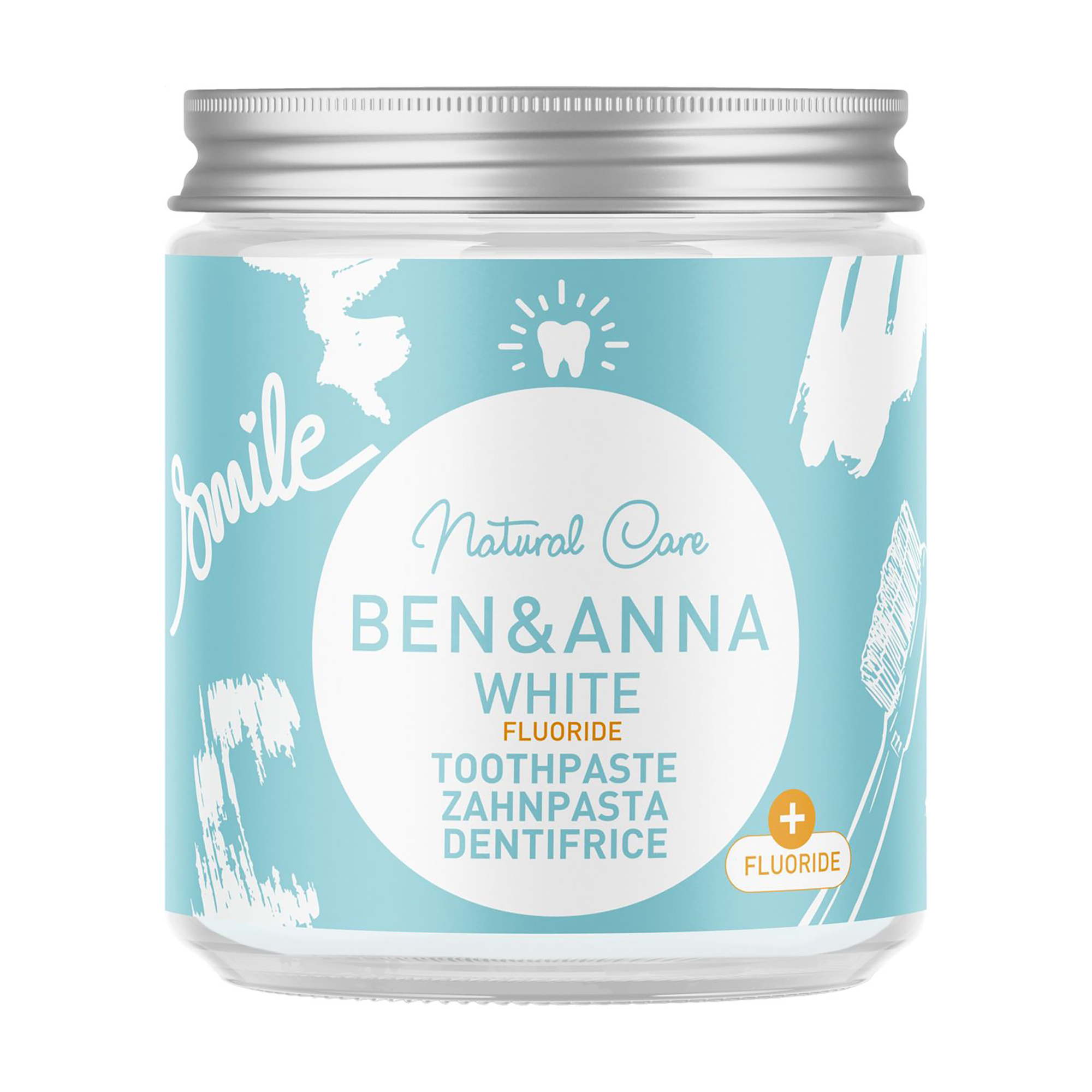 Натуральна зубна паста Ben &amp; Anna White Fluoride Toothpaste, 100 мл