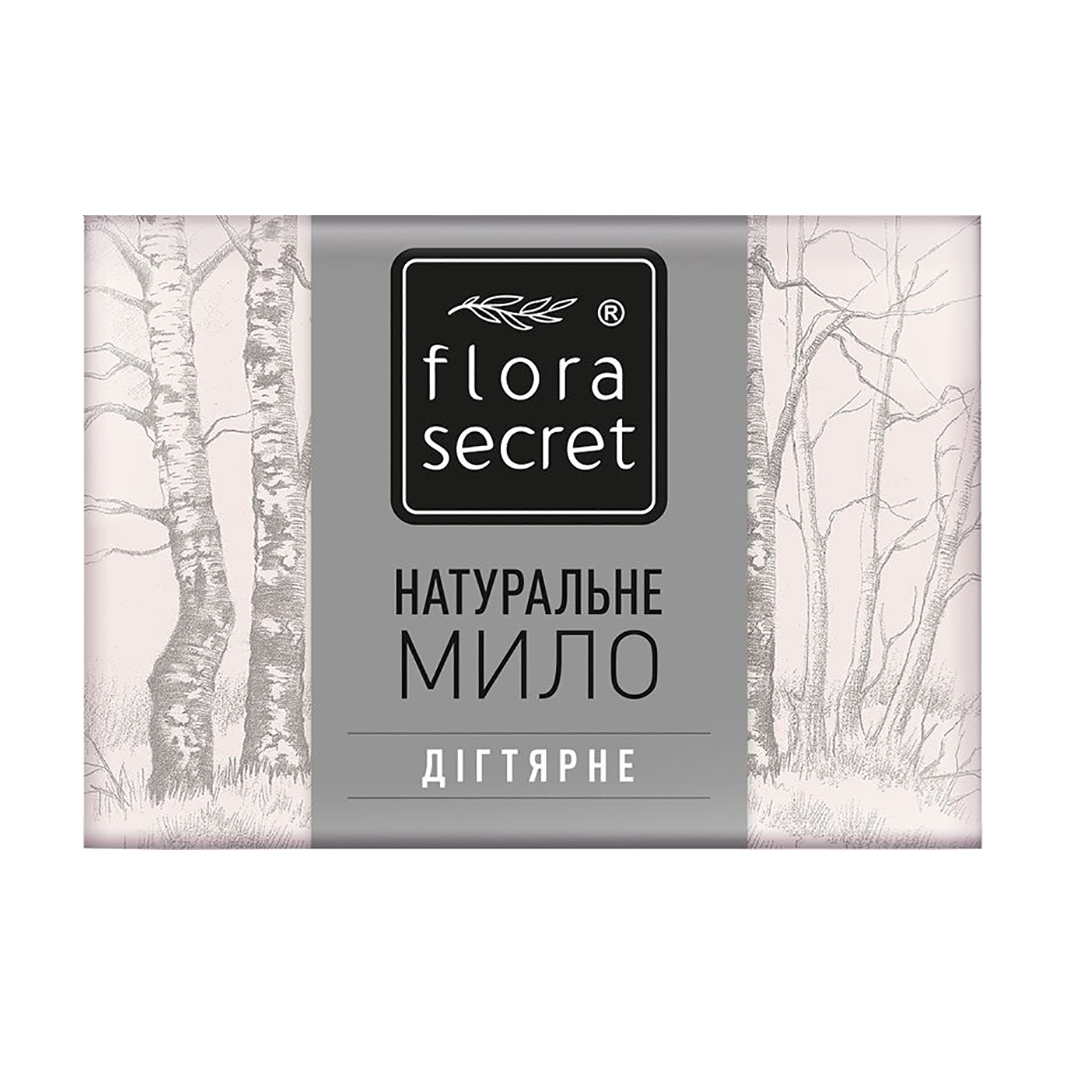 Натуральне мило Flora Secret Дігтярне, 75 г