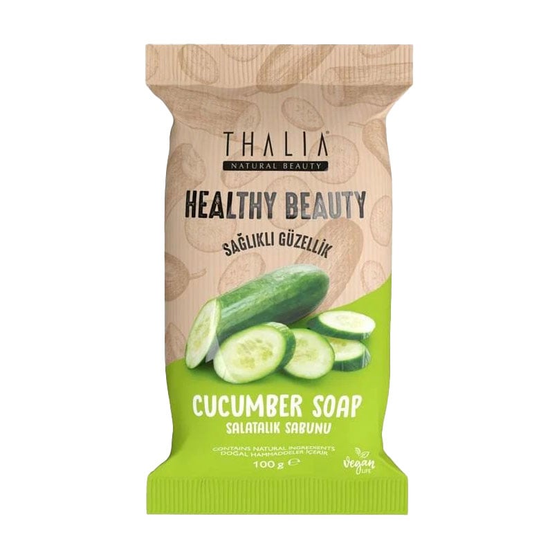 Натуральне мило Thalia Healthy Beauty Cucumber Soap з екстрактом огірка, 100 г