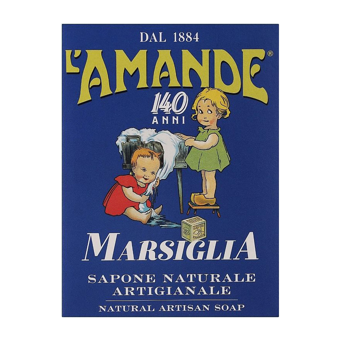 Натуральне тверде мило ручної роботи L'Amande 140 Anni Marsielle Natural Artisan Soap Марсельське, 150 г