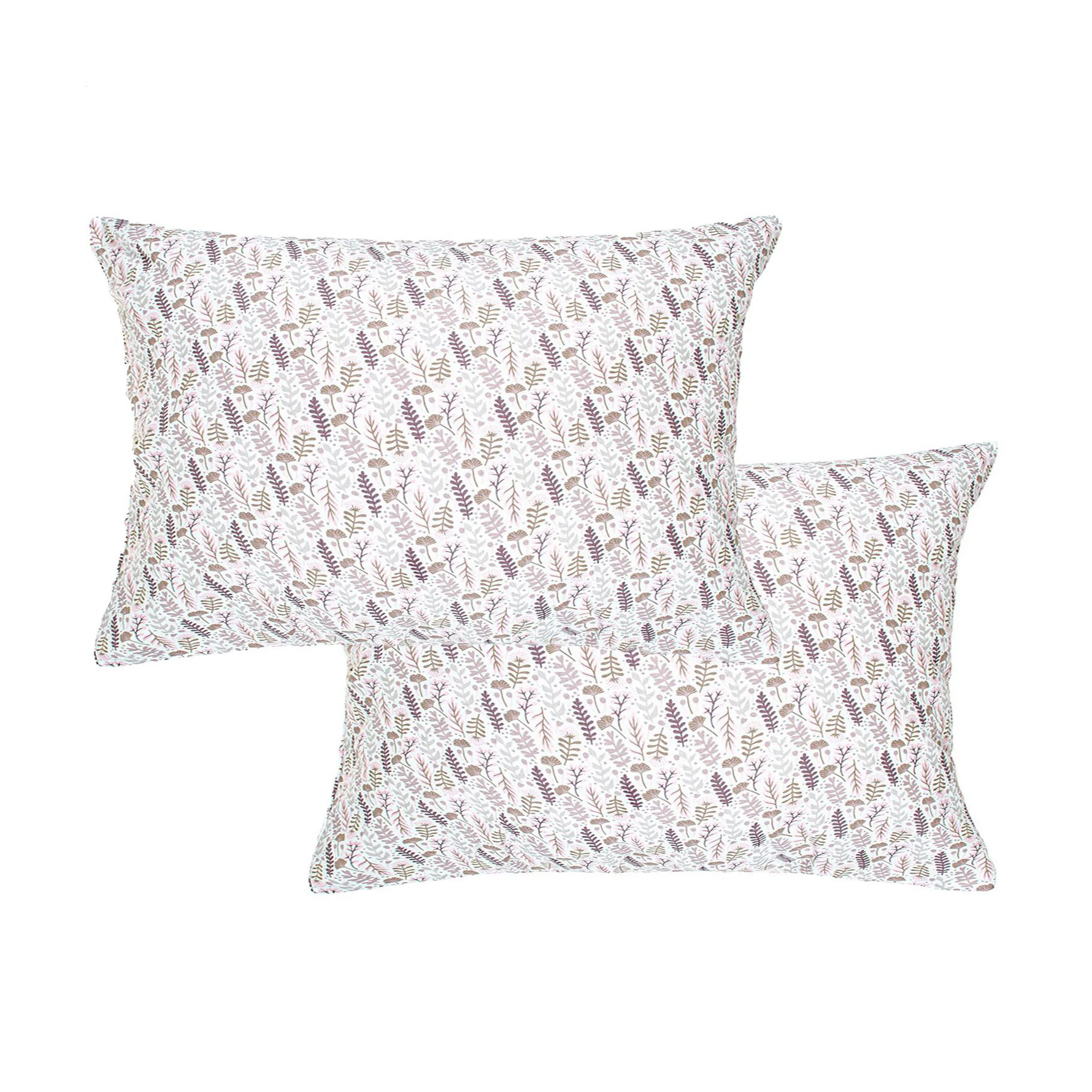 Наволочка бязева Home Line Цвітіння трав, рожева, 50*70 см, 2 шт (176187)