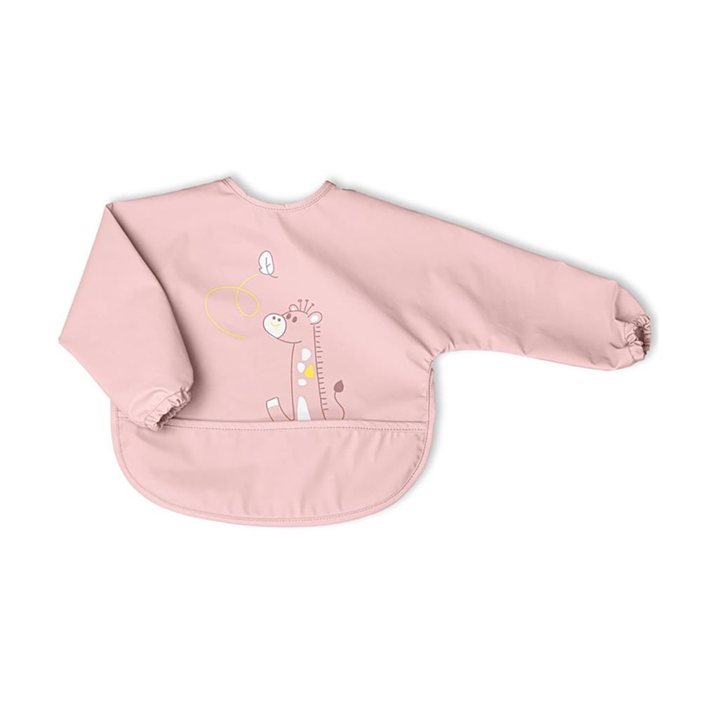 Непромокальний слинявчик Chicco Pink з рукавами, від 6 місяців (16302.15)