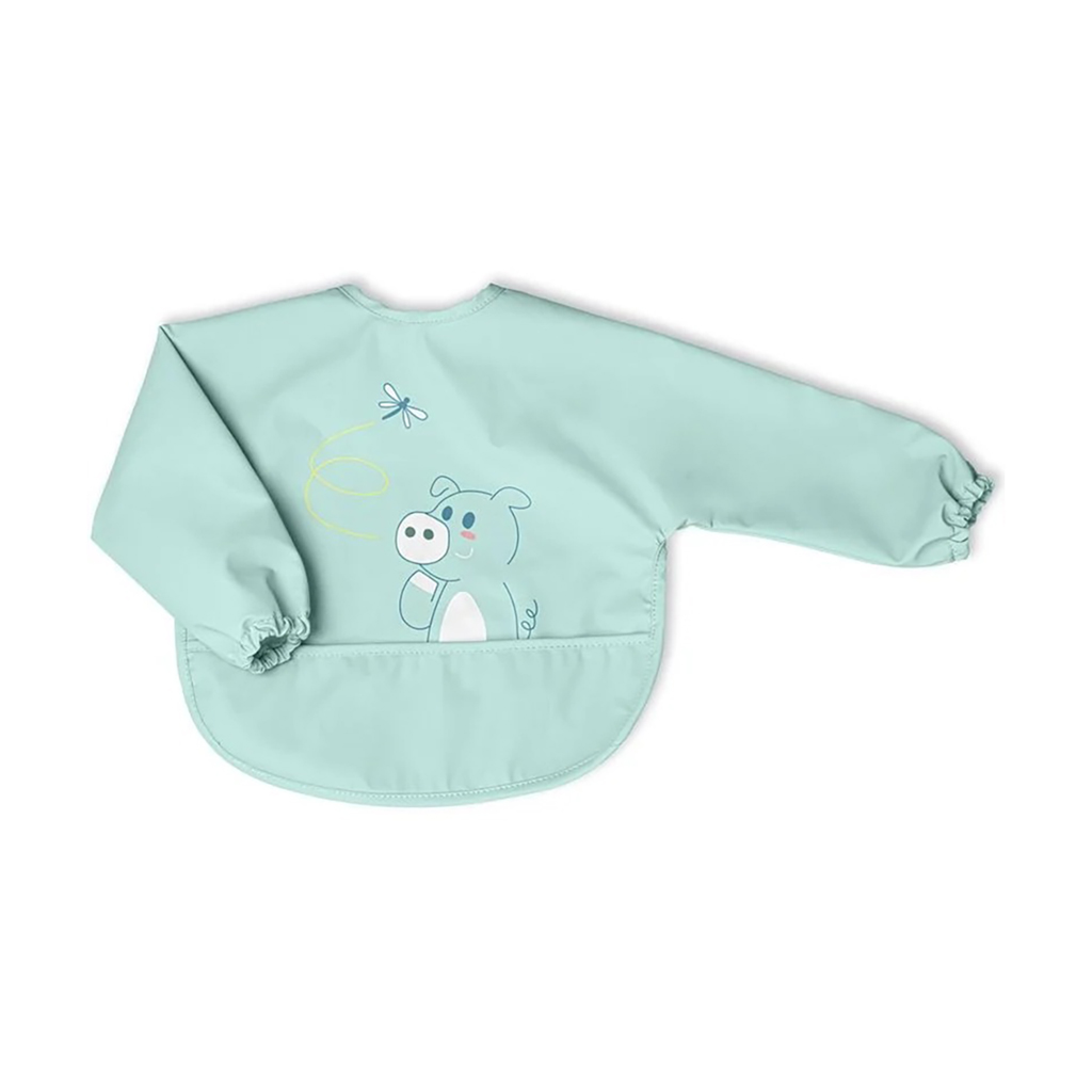 Непромокальний слинявчик Chicco Teal з рукавами, від 6 місяців (16302.25)