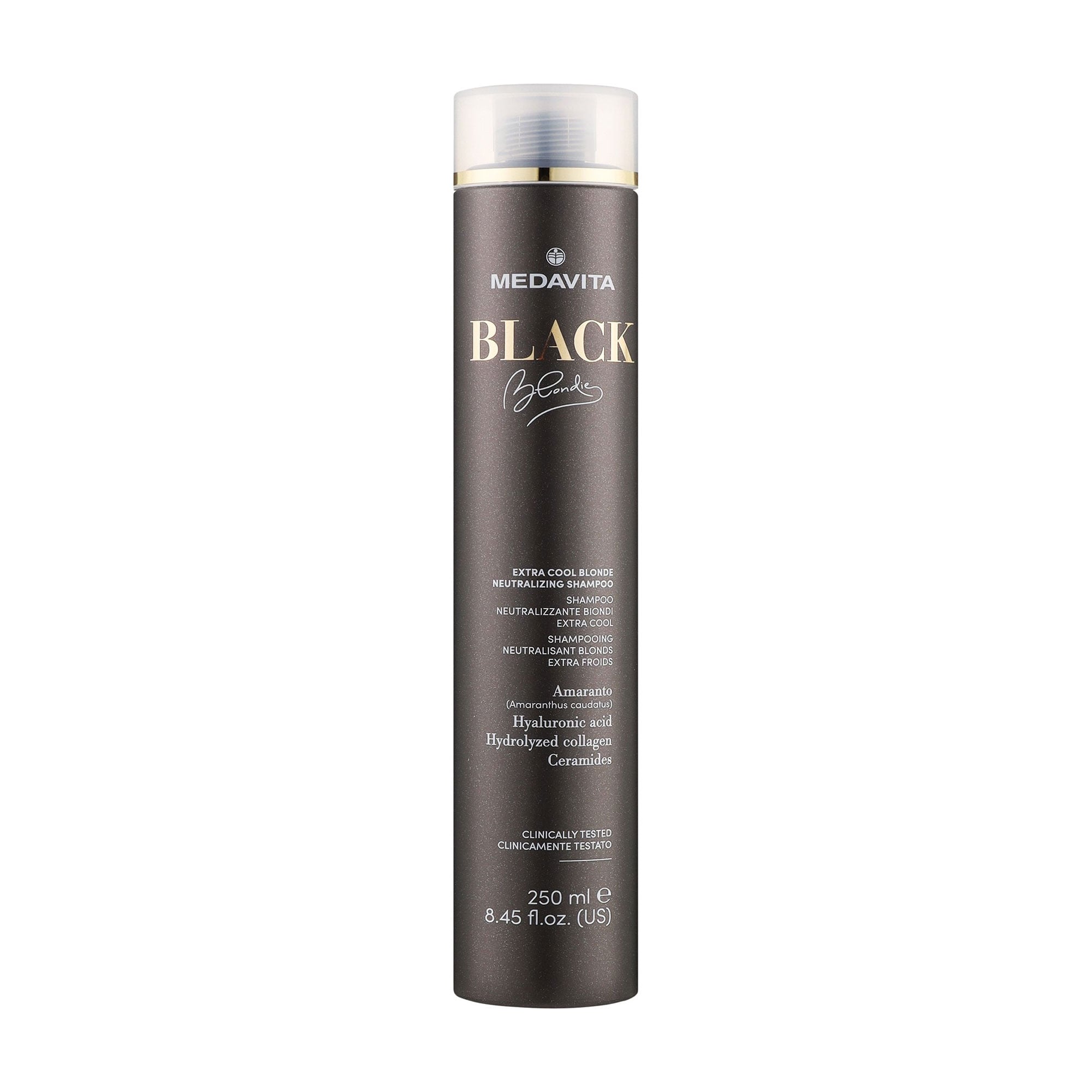 Нейтралізувальний шампунь для волосся Medavita Black Blondie Extra Cool Blonde Neutralizing Shampoo, 250 мл