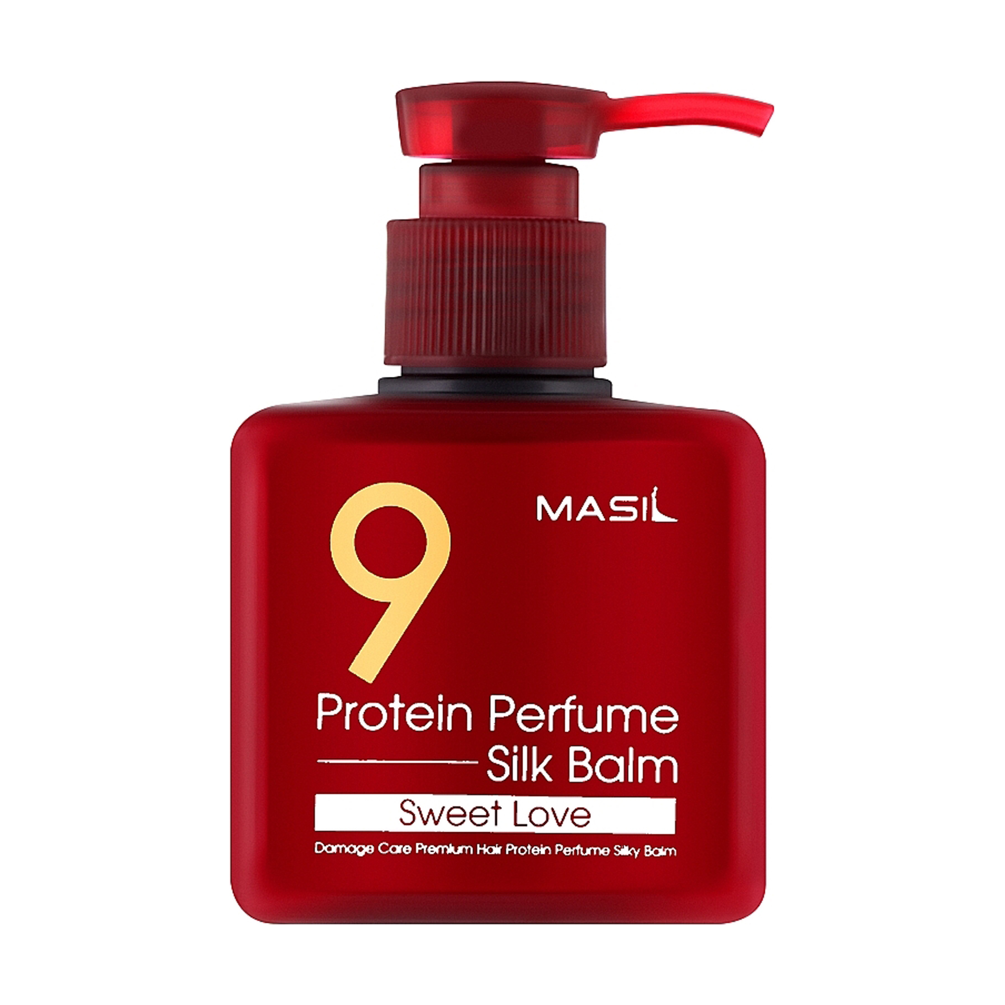 Незмивний бальзам для волосся Masil 9 Protein Perfume Silk Balm Sweet Love з ароматом гібіскуса та троянди, 180 мл
